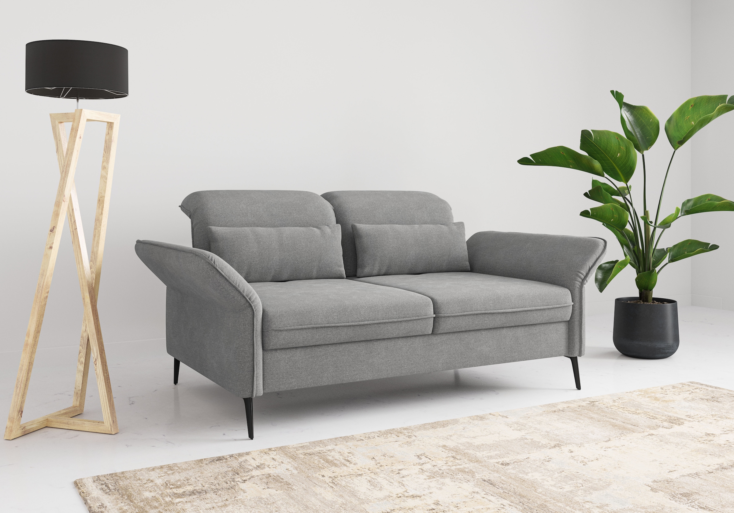 Image of sit&more 3-Sitzer "Emely, inkl. Sitztiefenverstellung" wahlweise mit Bettfunktion, Kopf- & Armteilverstellung