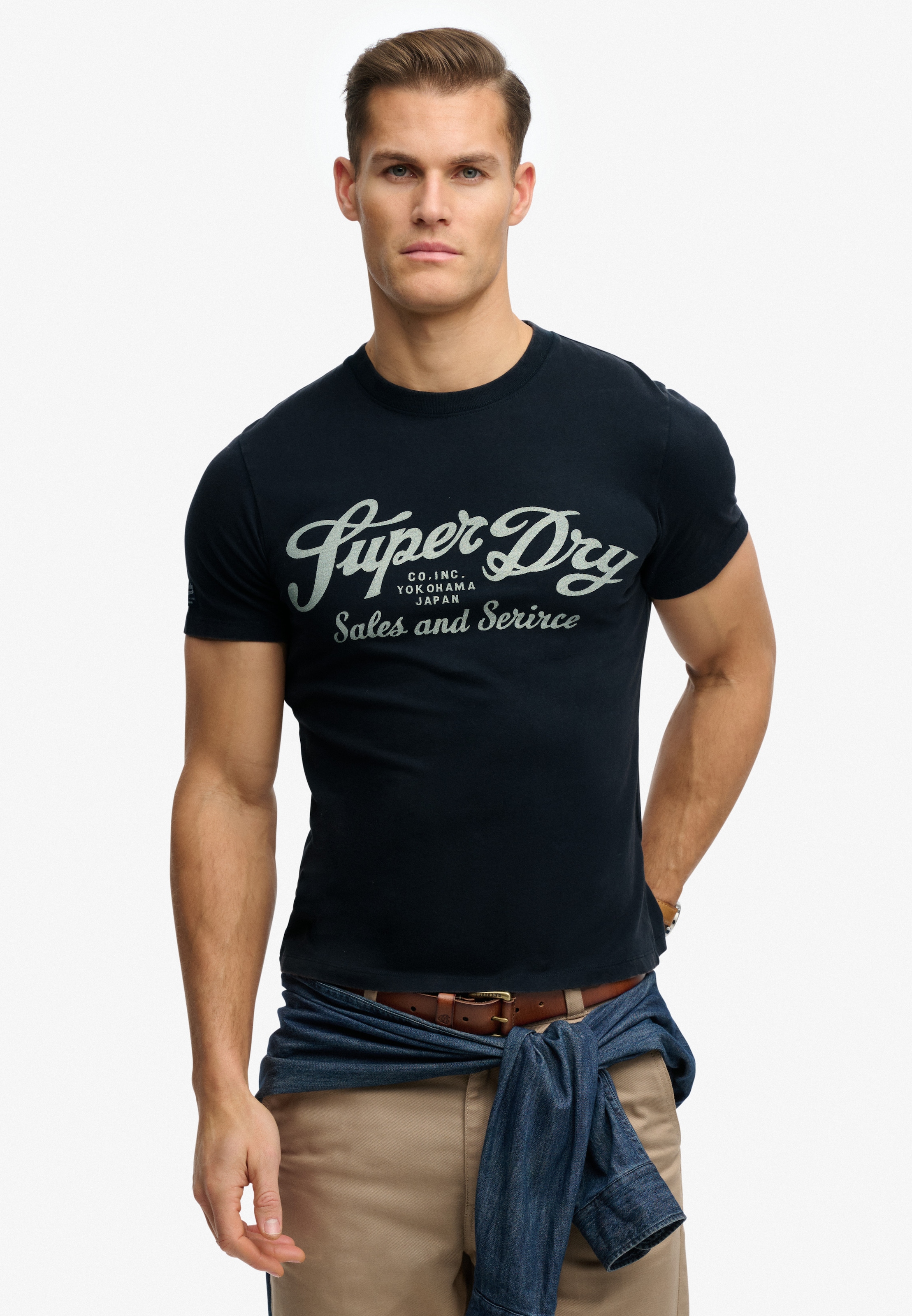 Image of Superdry Rundhalsshirt "Industry Worker Relaxed Tee"
