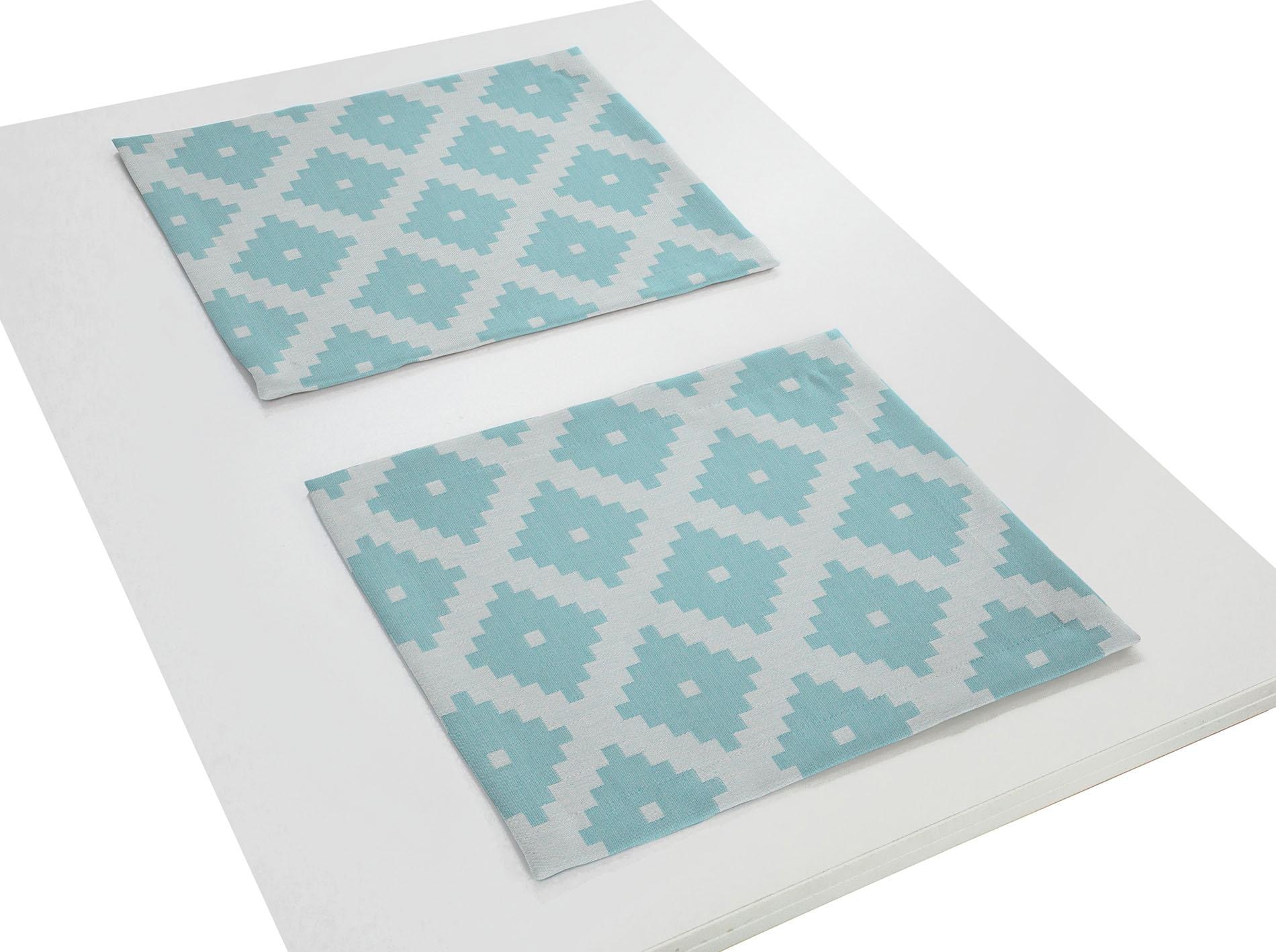 Image of Adam Platzset "Maroccan Shiraz" mit Jacquard-Muster
