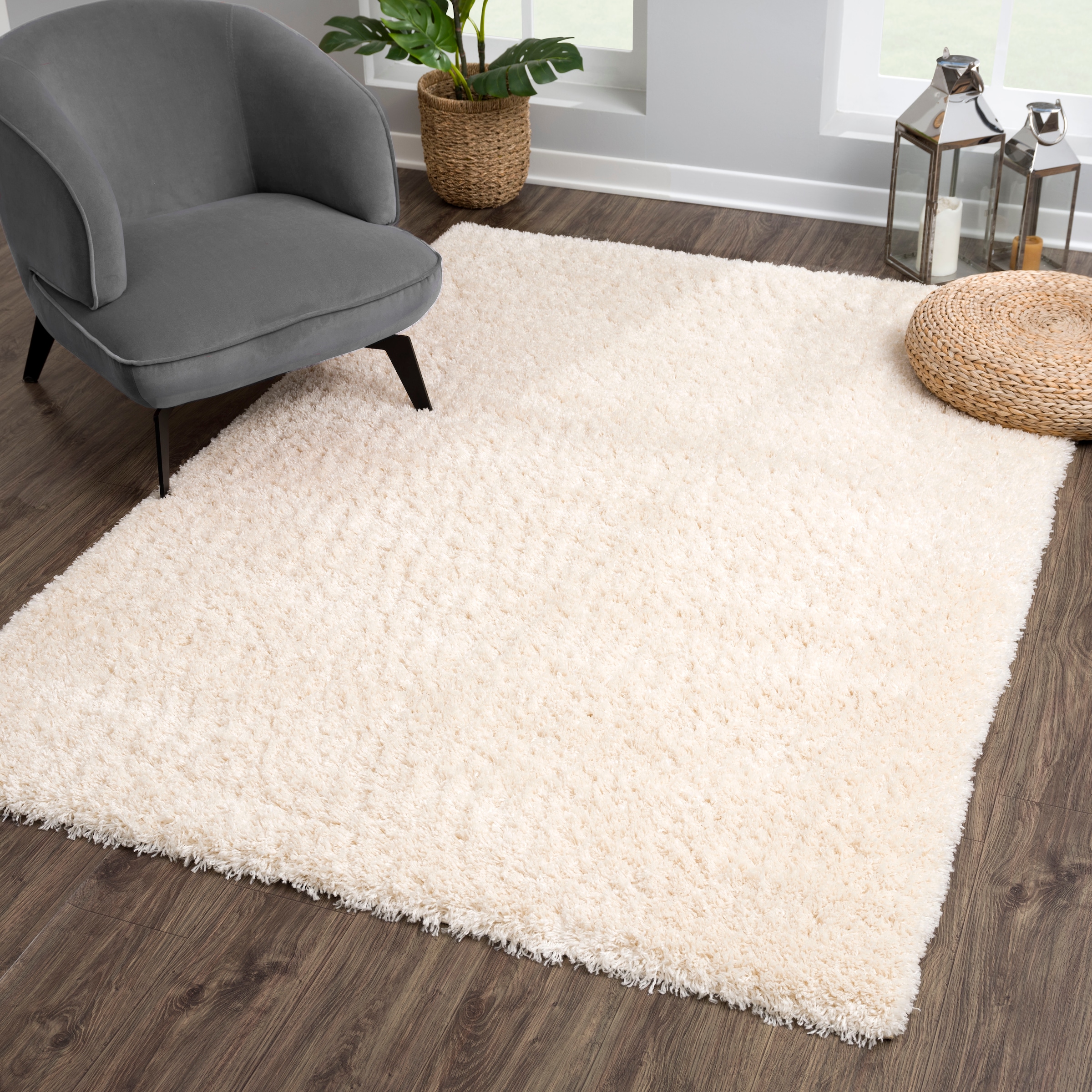 Image of Sanat Hochflor-Teppich "Porto" rechteckig 45 mm Höhe Wohnzimmer, Langflor, Shaggy, auch als Läufer