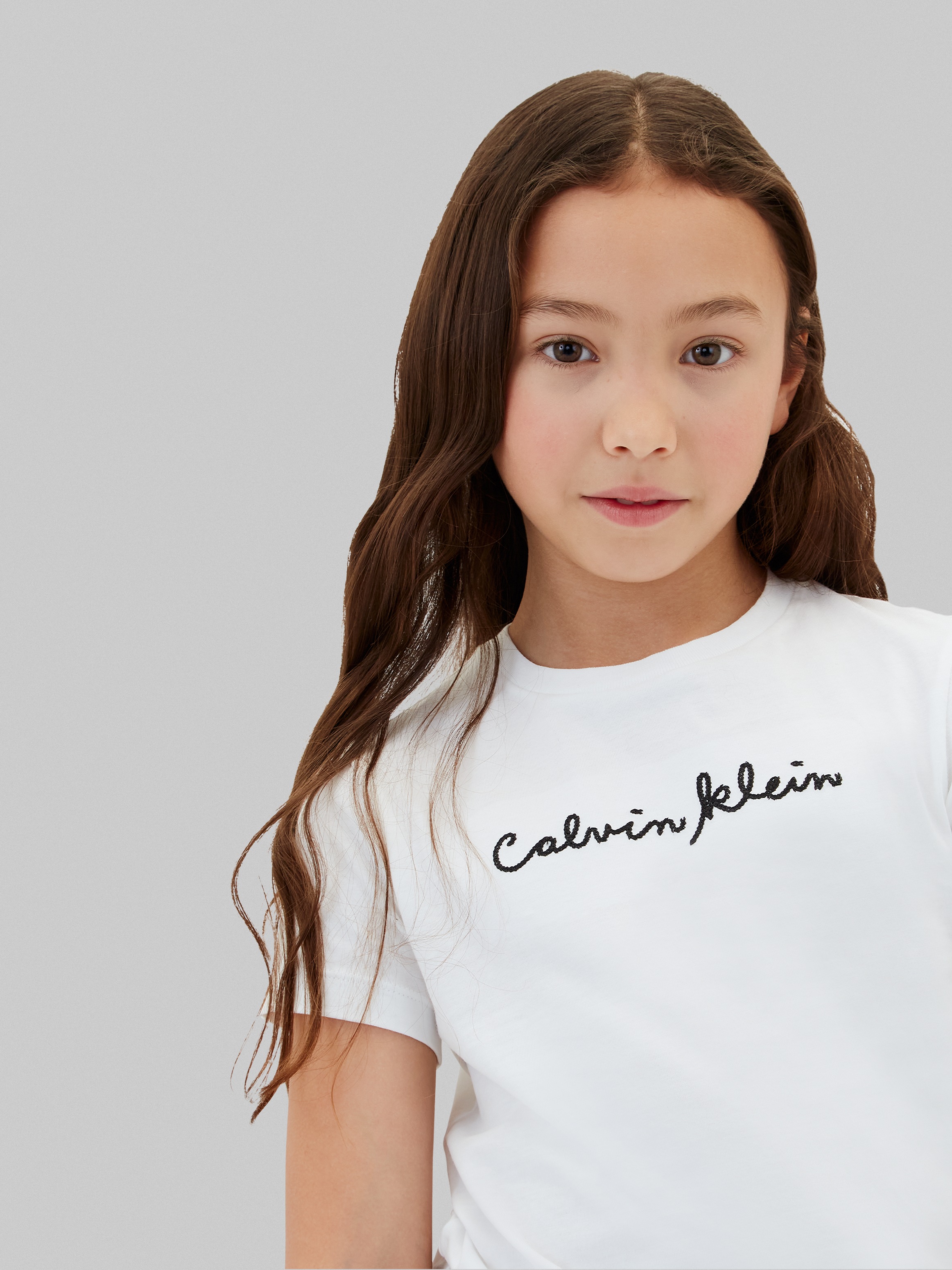 Image of Calvin Klein Jeans T-Shirt Rundhalsausschnitt, Slim Fit, reine Baumwolle