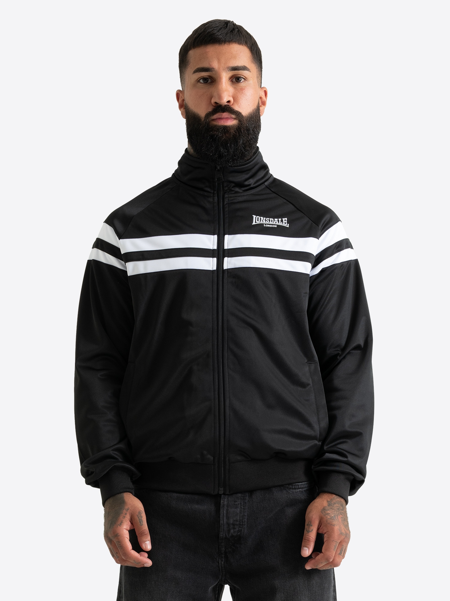 Image of Lonsdale Trainingsjacke "HAGGERSTON" Trainingsjacke mit sportlichem Stil, aus Polyester, normale Passform