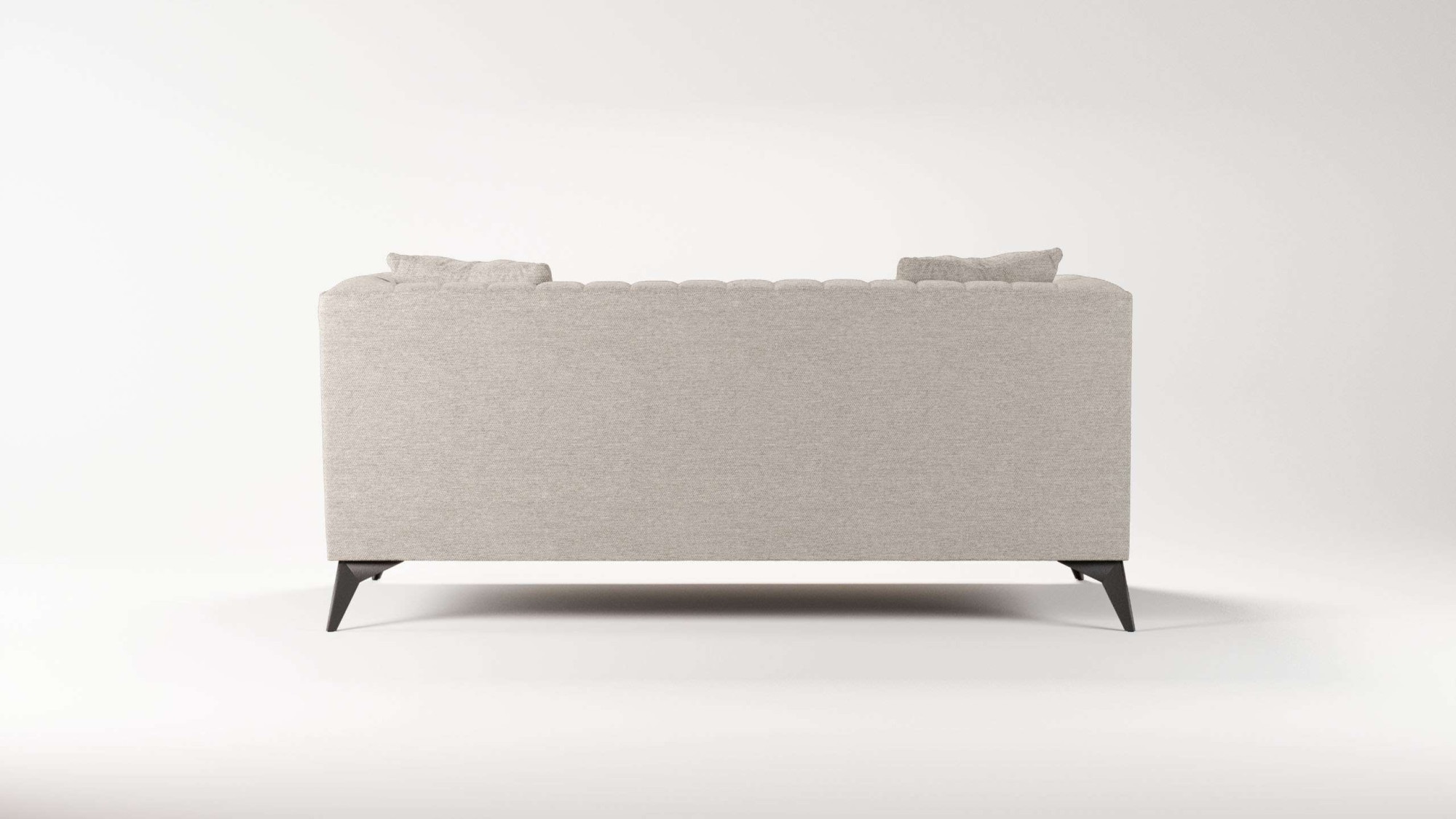 Places of Style 2-Sitzer »MATTHEW elegantes Designsofa, Masse B/T/H: 170/86/74 cm«, Steppung im Rücken, lose Sitzkissen, incl. Zierkissen