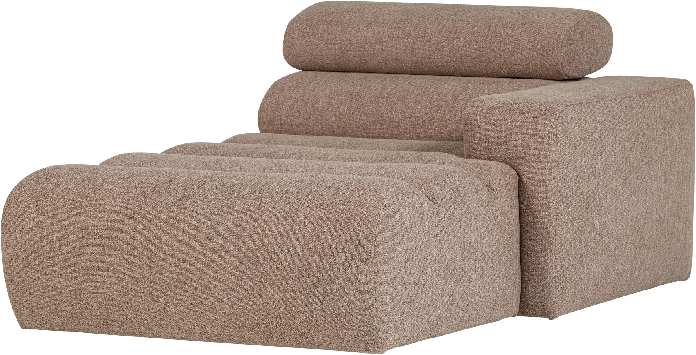 WOOOD Élément de canapé »Novi Bezug mit verstellbarer Nackenstütze B 109 x T 173 x H 86 cm« capacité de charge 120 kg, résistance maximale à l'usure