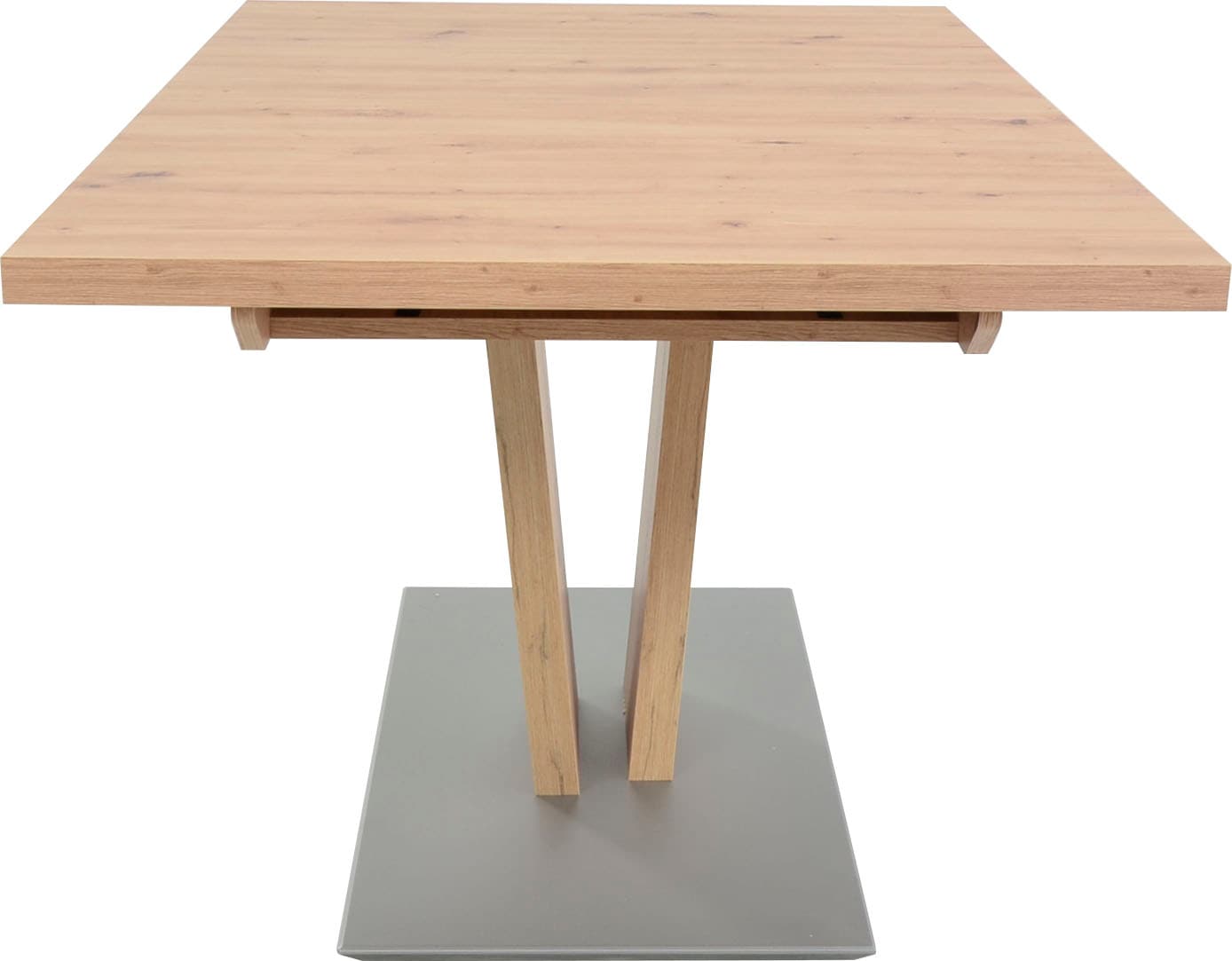 K+W Komfort & Wohnen Table de salle à manger »Giacomo II Ausziehtisch« Imitation chêne Artisan, avec plaque coulissante, socle MDF