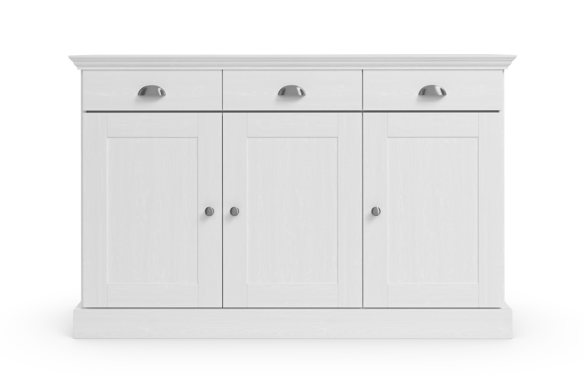 Home affaire Sideboard »Motala« Kommode, 3 Schubladen und 2 verstellbare Einlegeböden, Breite 125 cm