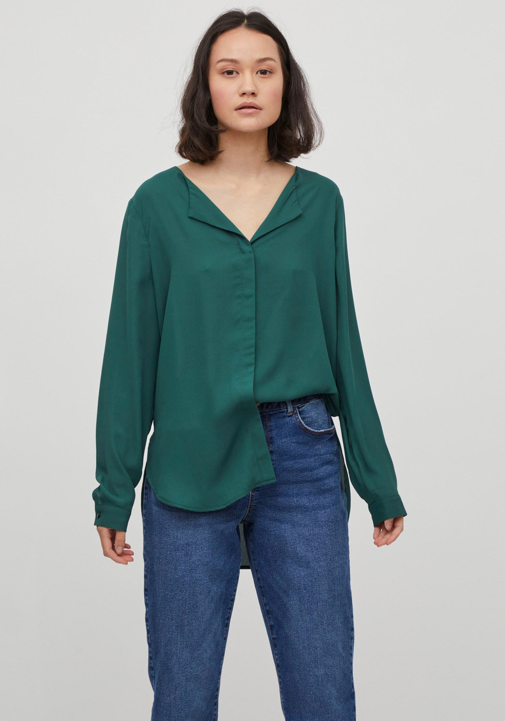 Image of Vila Chiffonbluse »VILUCY Bluse«, mit verdeckter Knopfleiste bei Ackermann Versand Schweiz