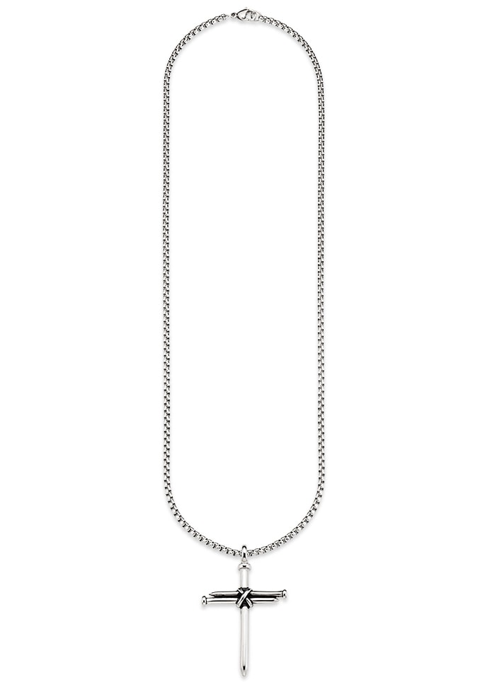 Bruno Banani Kette mit Anhänger »Schmuck Geschenk, Halskette Kreuz, Venezianerkette«