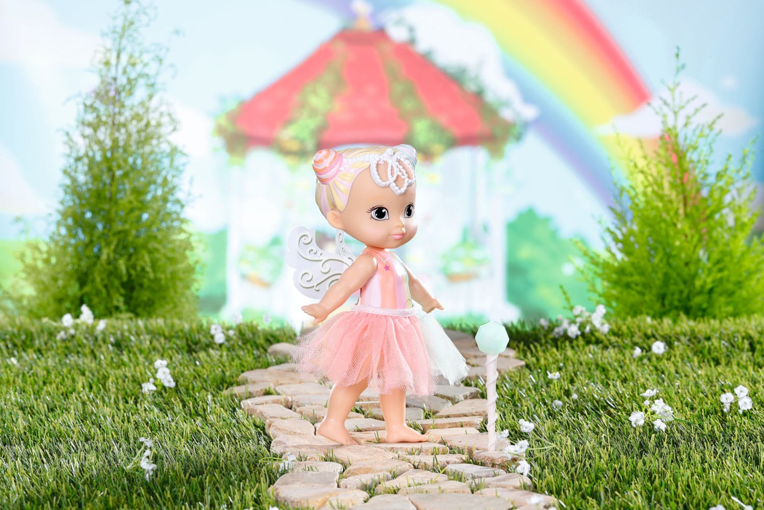 Baby Born Stehpuppe »Storybook Fairy Rainbow, 18 cm«, mit Lichteffekten