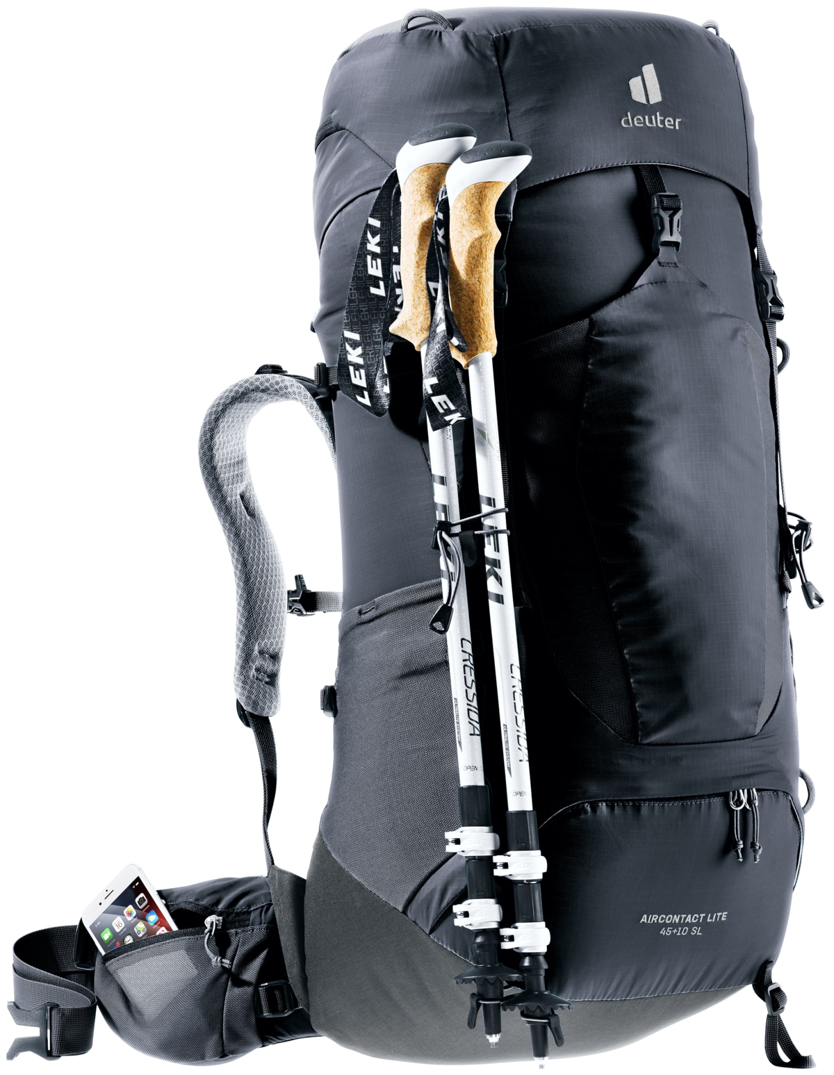 deuter Sac à dos de trekking »Aircontact Lite 45 + 10 SL« volume de 55 litres, avec système dorsal Aircontact