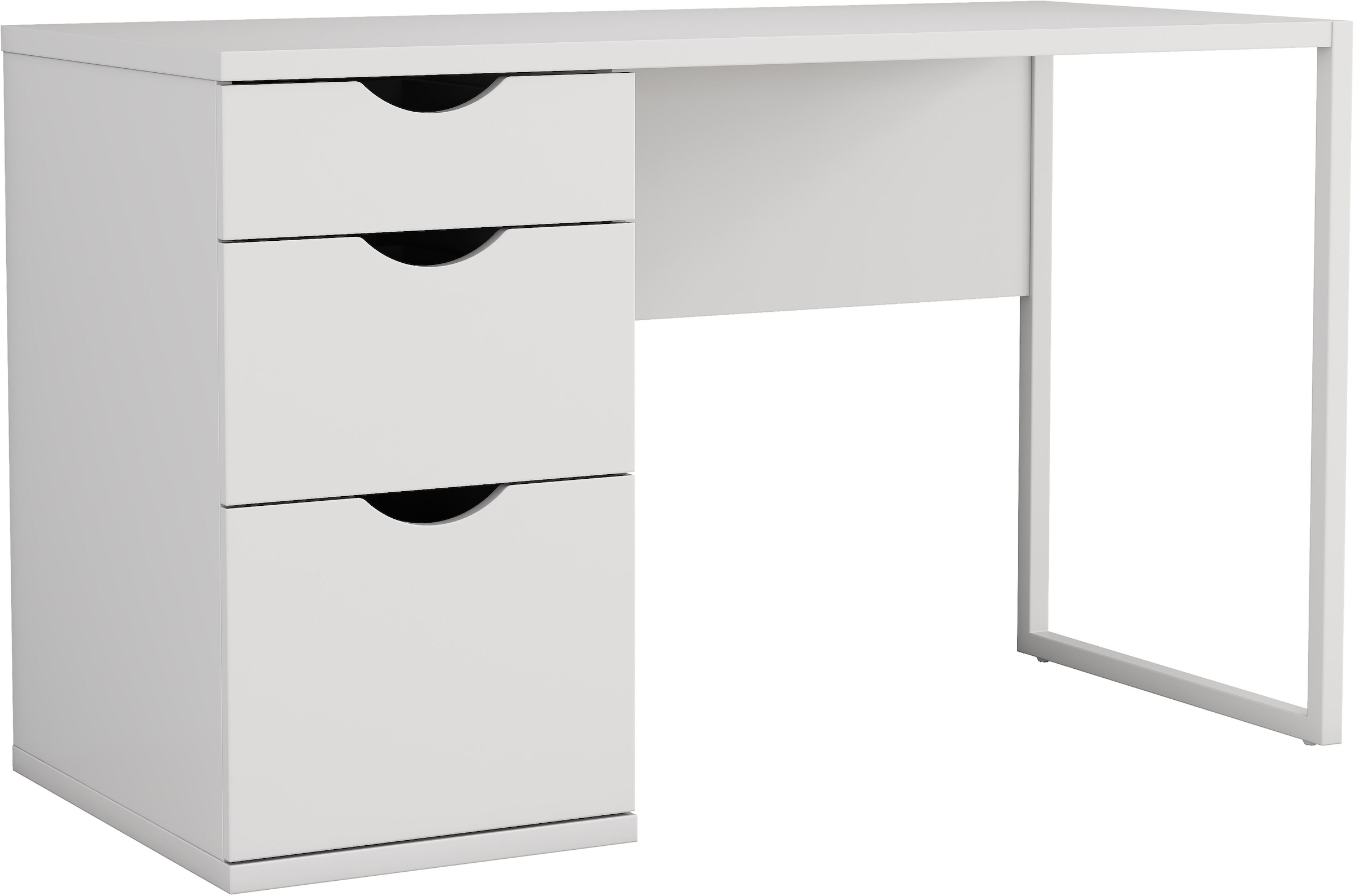 Image of GOODproduct Schreibtisch Set, mit Schubladen, im modernen skandinavischen Design, Breite 120 cm