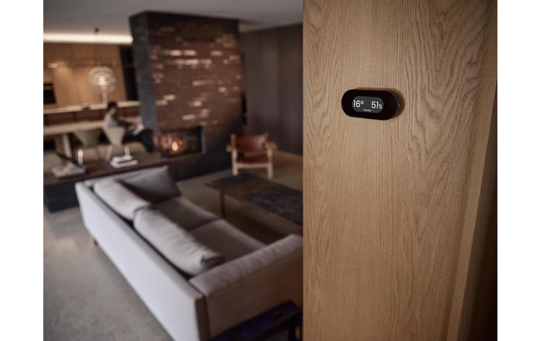 Jacob Jensen Wetterstation () Temperatur- und Feuchtigkeitssensor für Innen- und Aussenbereich