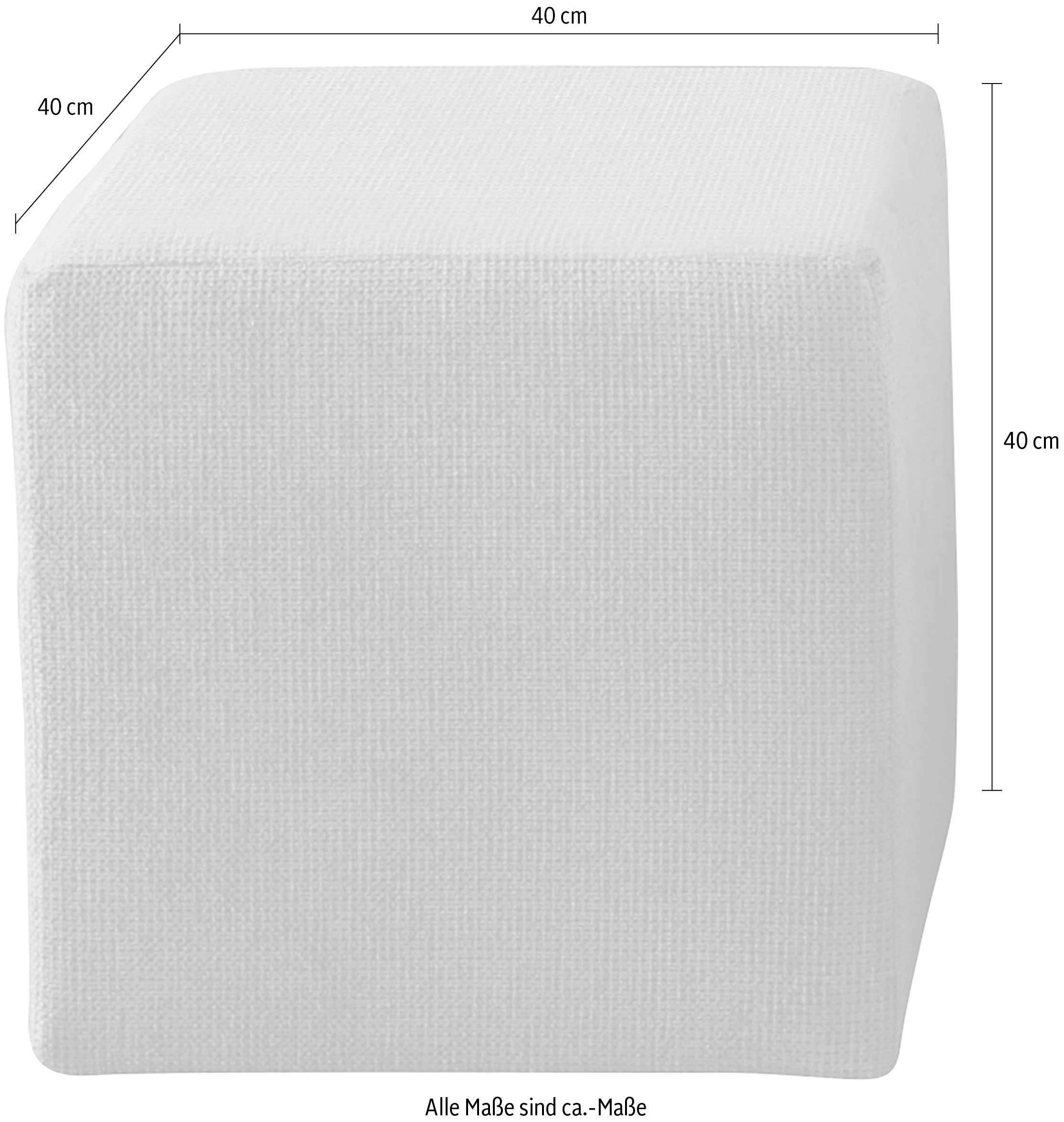 COTTA Ecksofa »Lola L-Form mit Kopfteilfunktion & Hocker«, (Set, mit Hocker), wahlweise mit Bettfunktion, Bettkasten & Armteilverstellung