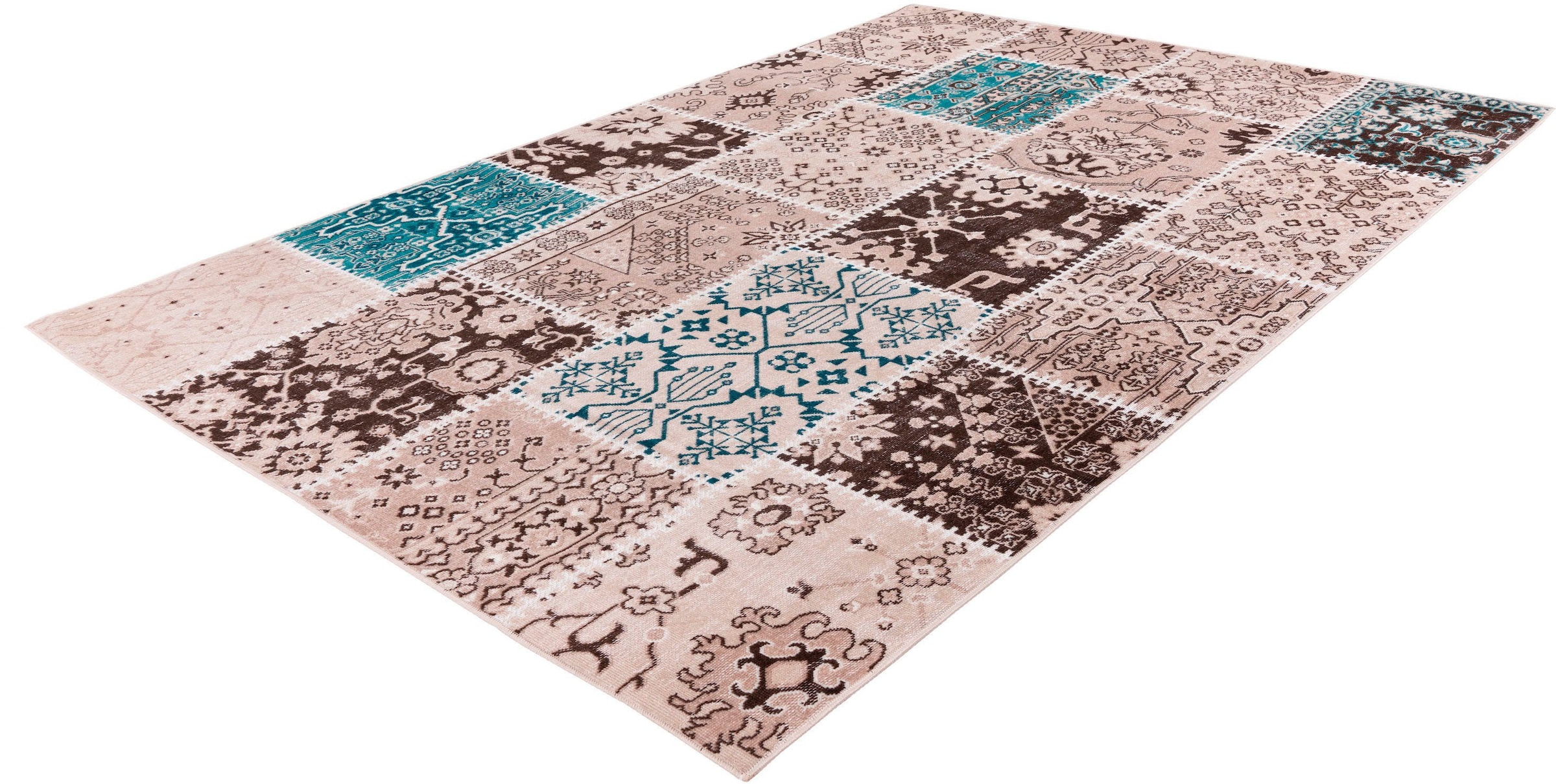 calo-deluxe Teppich »Ruzica-404« rechteckig 6 mm Höhe Flachgewebe, Vintage Design, Wohnzimmer