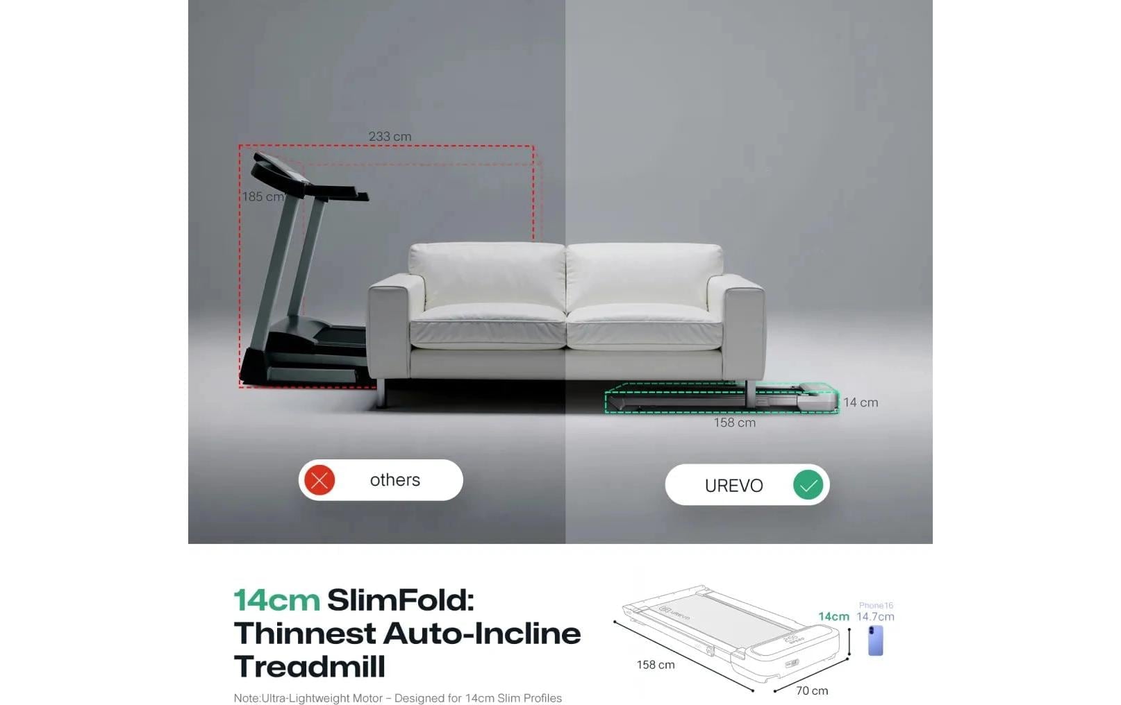   Laufband »Urevo FoldiMix 5 l Pro Smart«