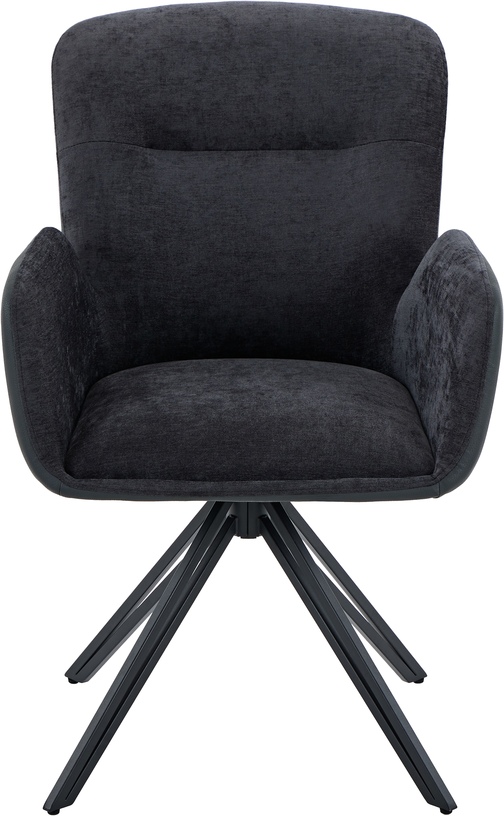 HELA Chaise pivotante »MILAZZO« (Ensemble) 2 cuisfauteuil pivotant avec accoudoirs (360°), combinaison de matériaux, structure en V