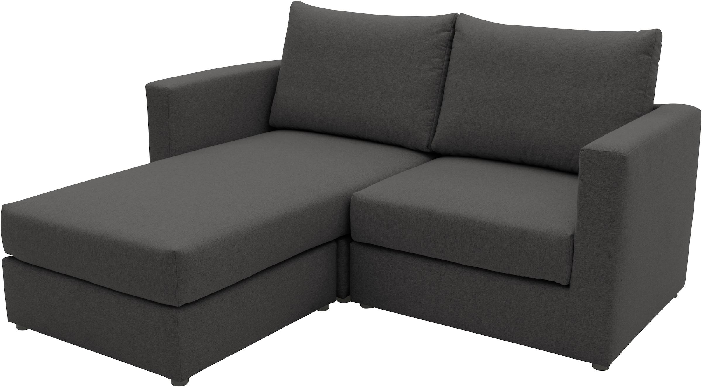 DOMO collection 2-Sitzer »800015, als Sitzmöbel oder Schlafgelegenheit nutzbar, Schlafsofa«, Sitzfläche mit Federkern, inkl. 2 Rückenkissen