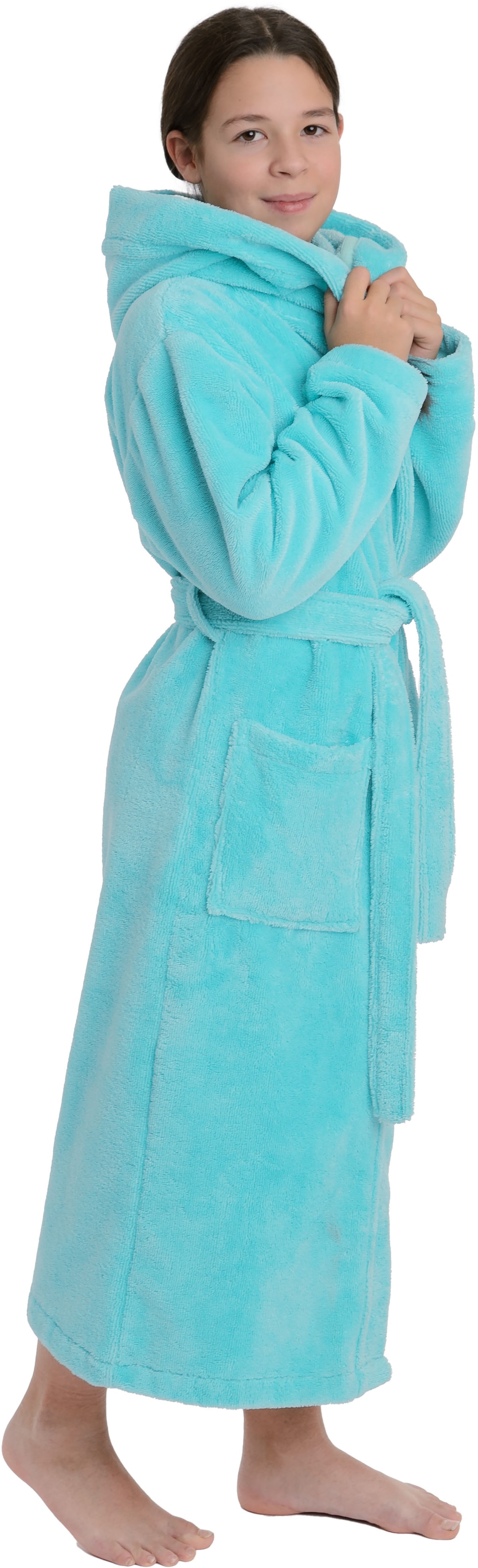 Wewo fashion Kinderbademantel »8514« 1 Stk. tlg., mit kuscheliger Kapuze