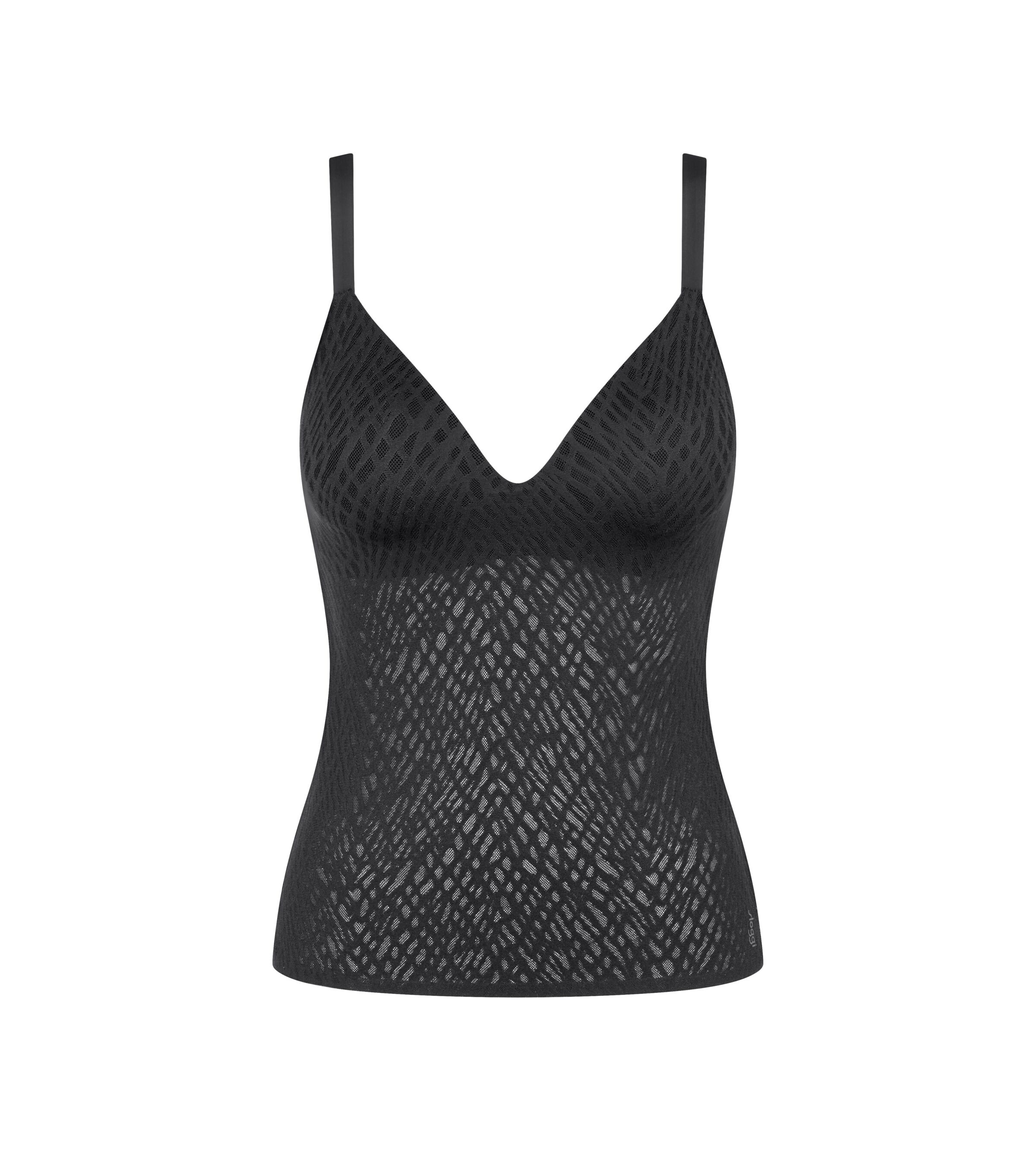 sloggi BH-Hemd "ZEROFeelBliss THE UP PushUpShirt" unsichtbar mit Spitzenoptik