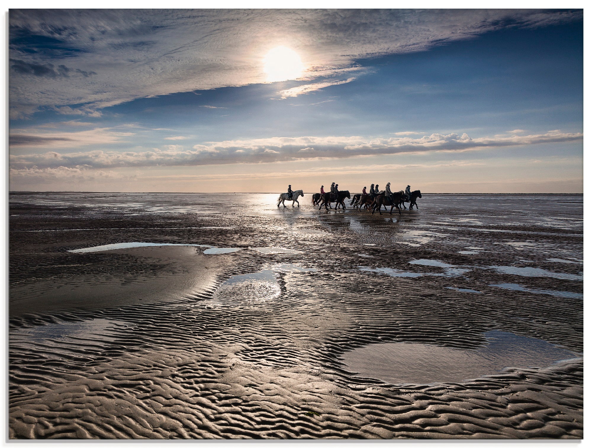 Image of Artland Glasbild "Freiheit am Meer" Strand 1 Stk. tlg. in verschiedenen Grössen