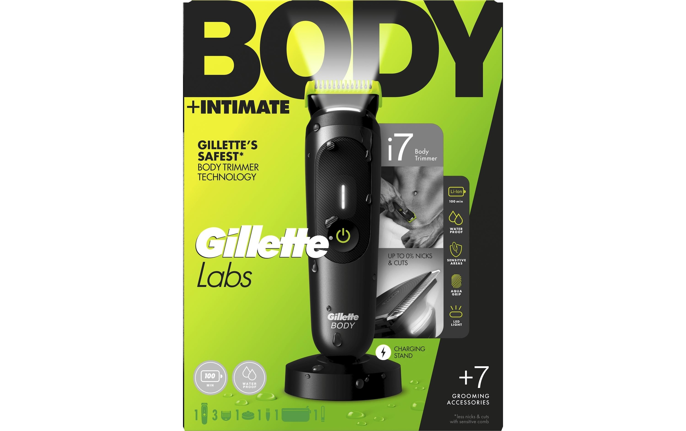 Gillette Rasoir pour le corps »+ Intimhaartrimmer für Männer i7«