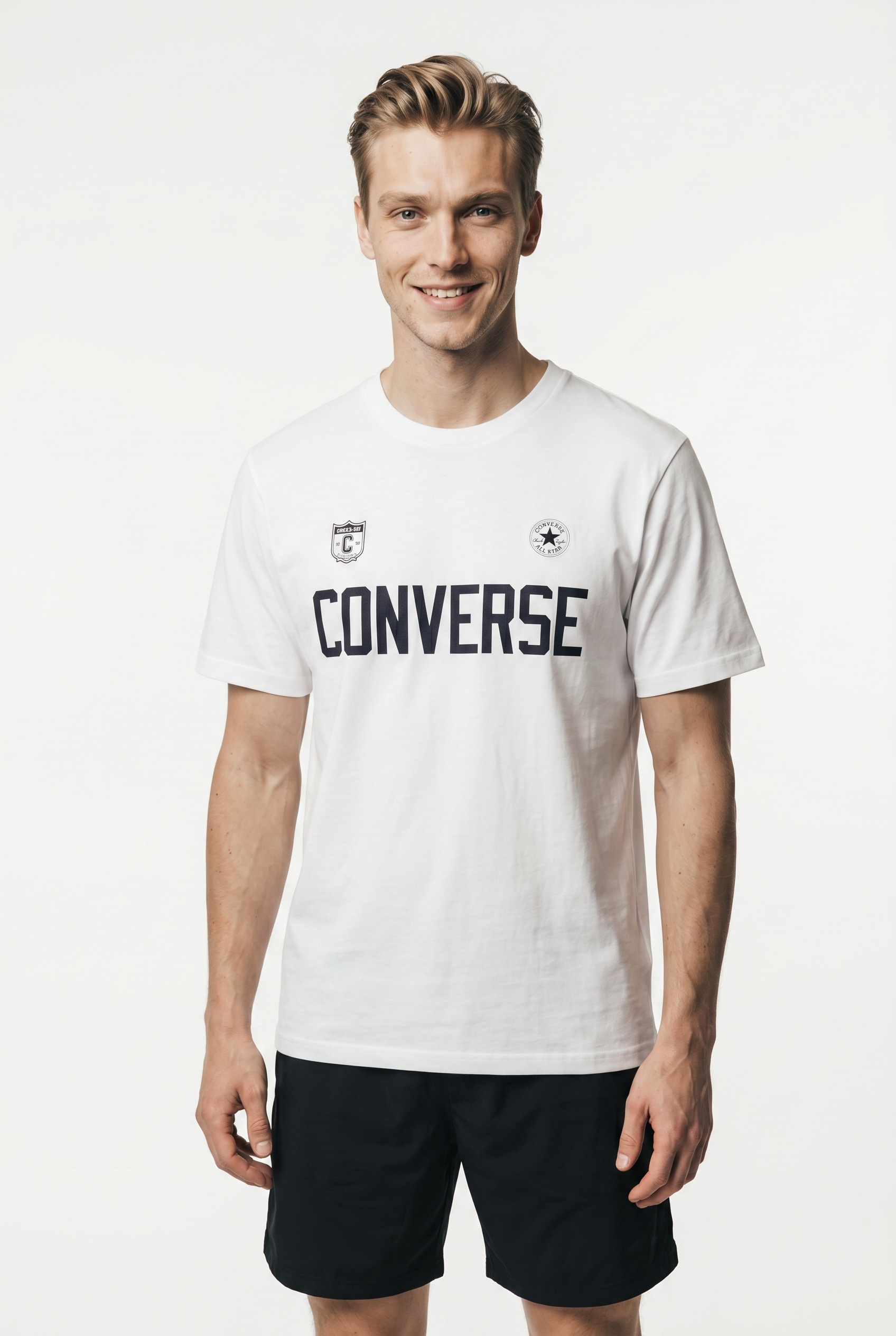Converse T-shirt en coton, disponible des tailles XS à XXL