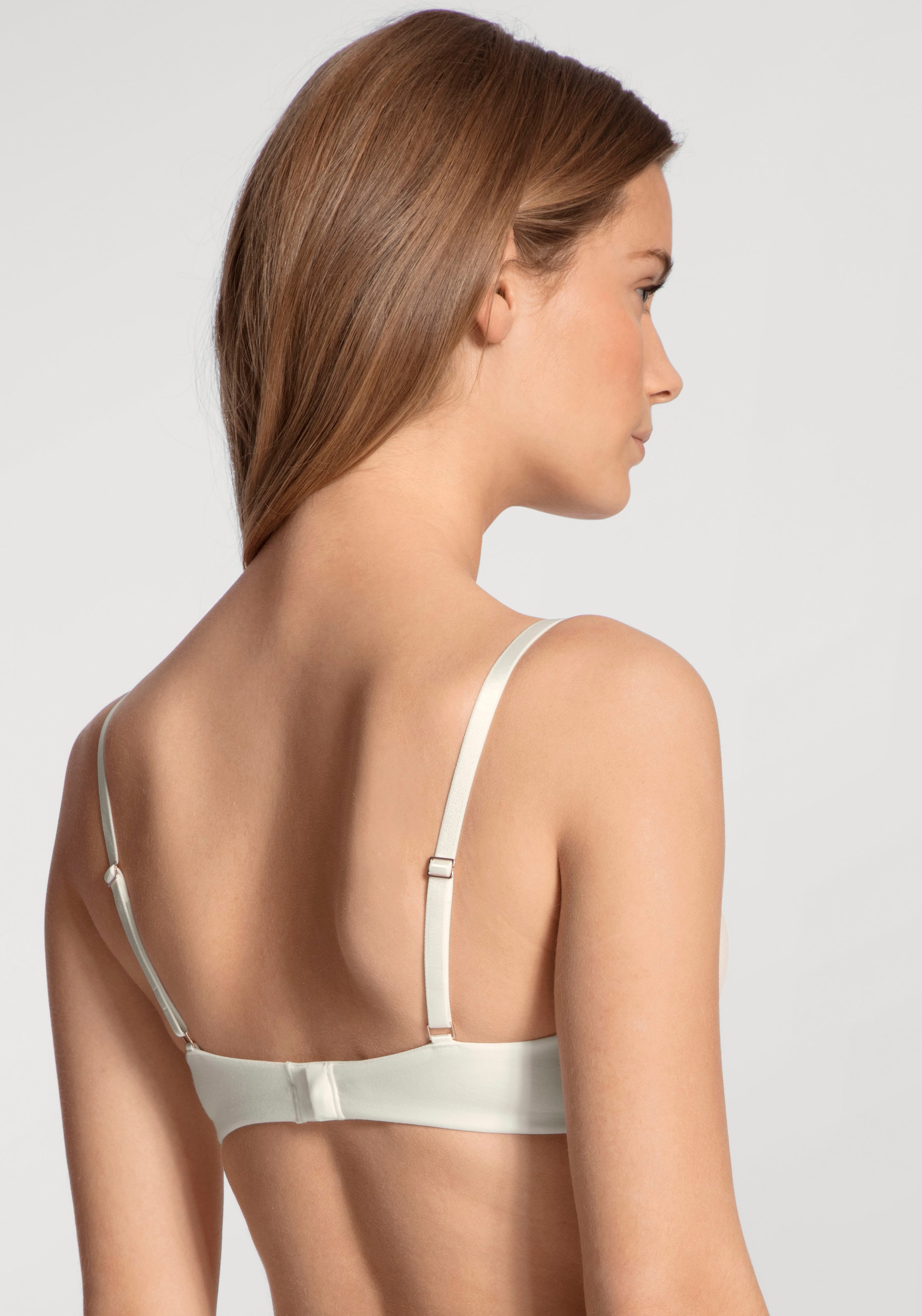 CALIDA Triangel-BH »Cate«, Satinblende, ohne Bügel, Single-Jersey Qualität, elastisch, weich