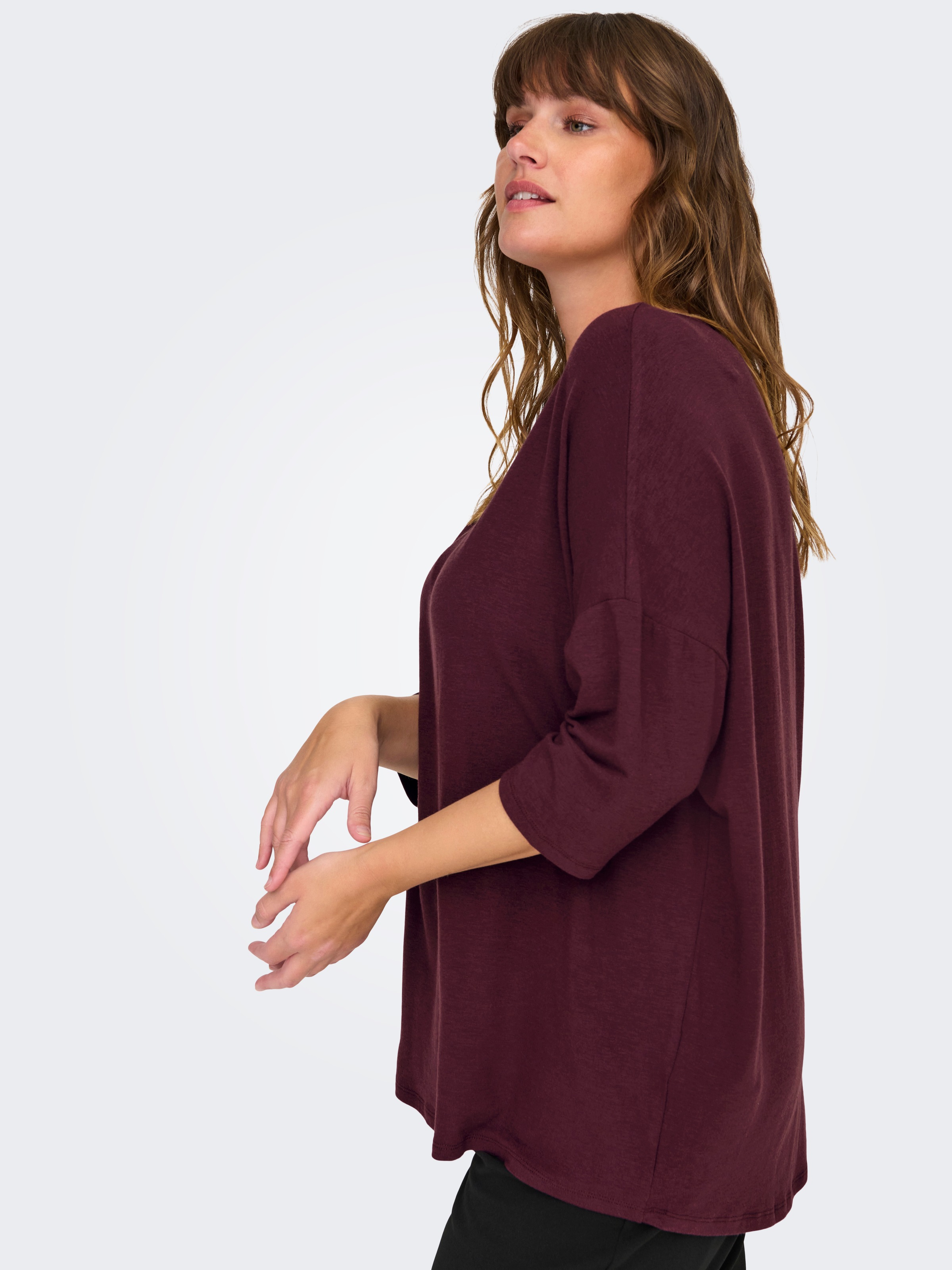 ONLY CARMAKOMA 3/4-Arm-Shirt »CARLAMOUR 3/4 TOP JRS NOOS«