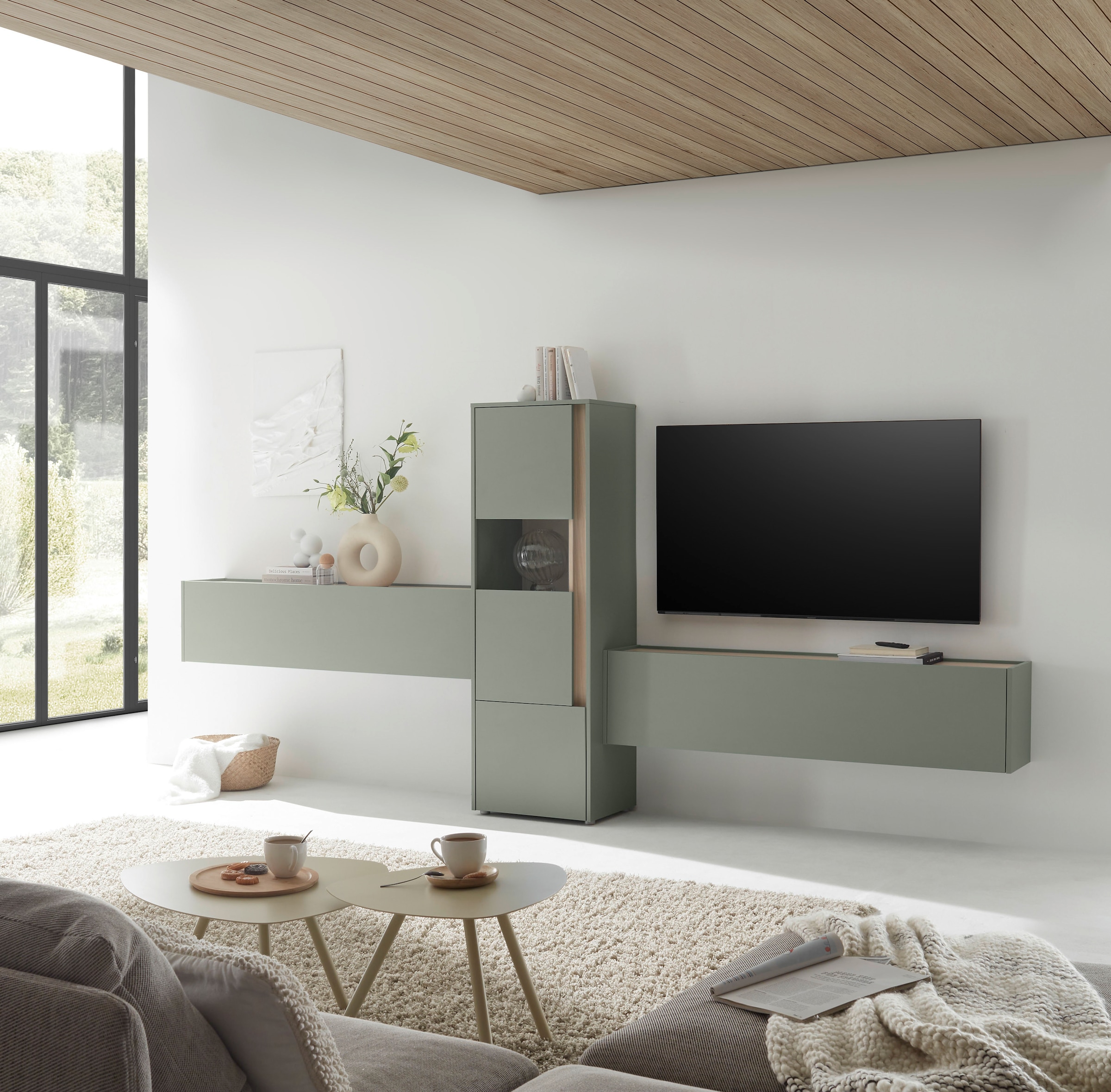 INOSIGN Wohnwand »City/Giron, moderne Anbauwand, Komplettset in vielen Farben verfügbar« Set, 3 Stk. tlg.