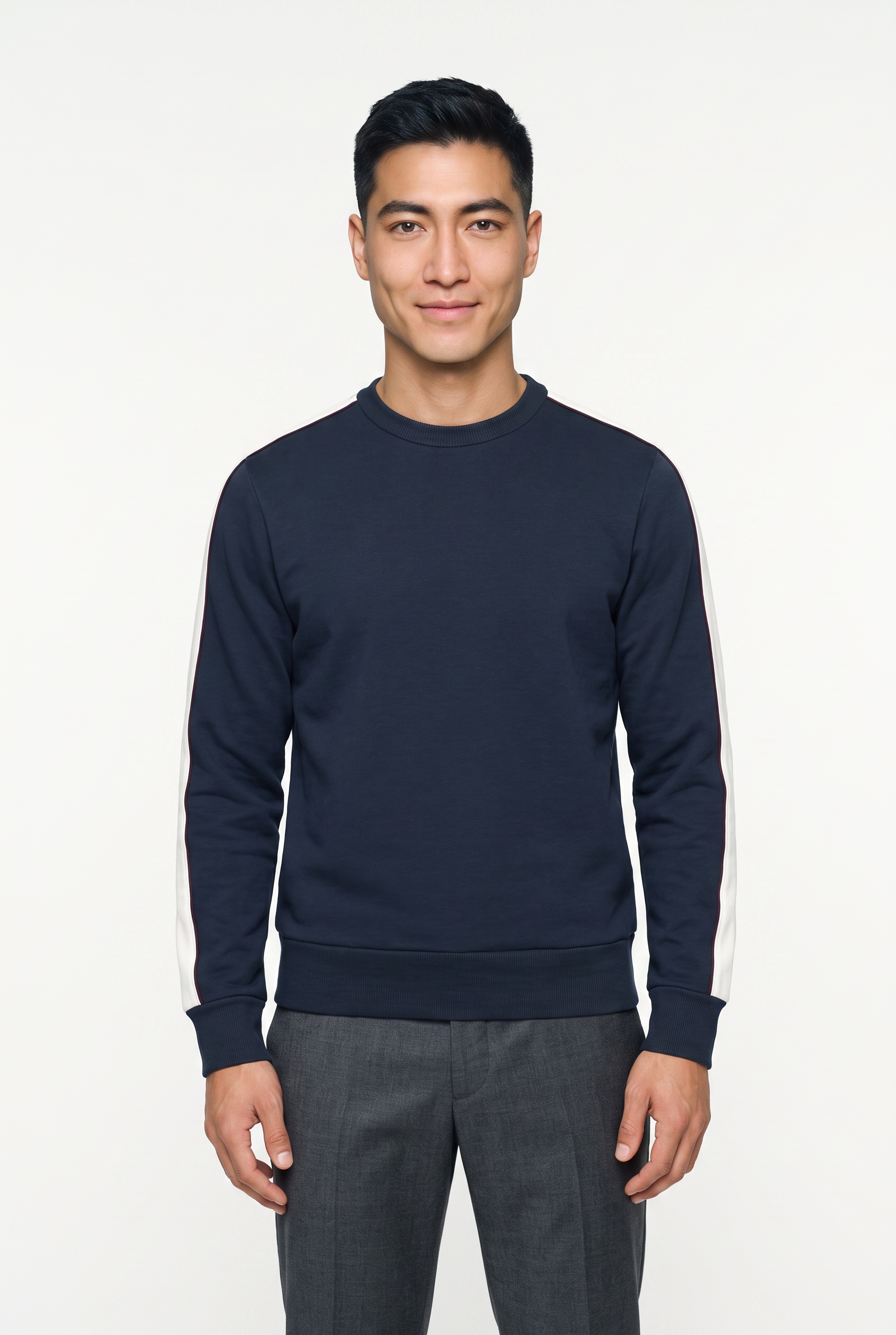 Image of Colmar Sweatshirt, Rundhalsausschnitt, Regular Fit, Kontraststreifen