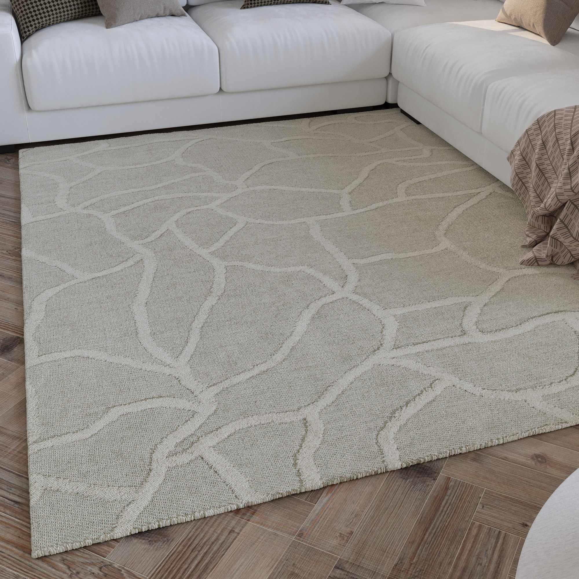 Image of Wecon home Teppich "Hamptons TWENTYSIX" rechteckig 10 mm Höhe Läufer, Kurzflor, Wohnzimmer, Schlafzimmer, elegant, Mosaik