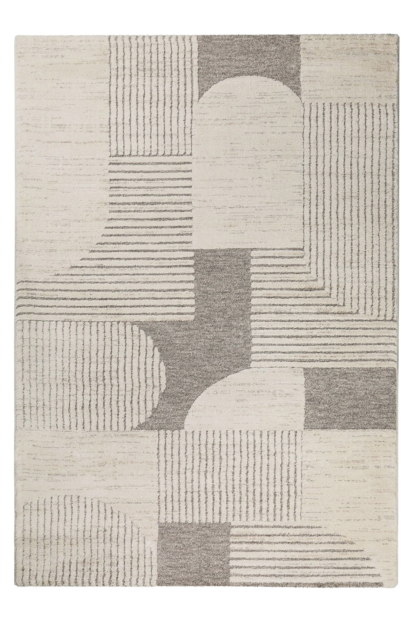Wecon home Teppich »Mats«, rechteckig, 18 mm Höhe, Gewebt, Hoch-Tief, pflegeleicht, Retro Design, Scandi, Wohnzimmer