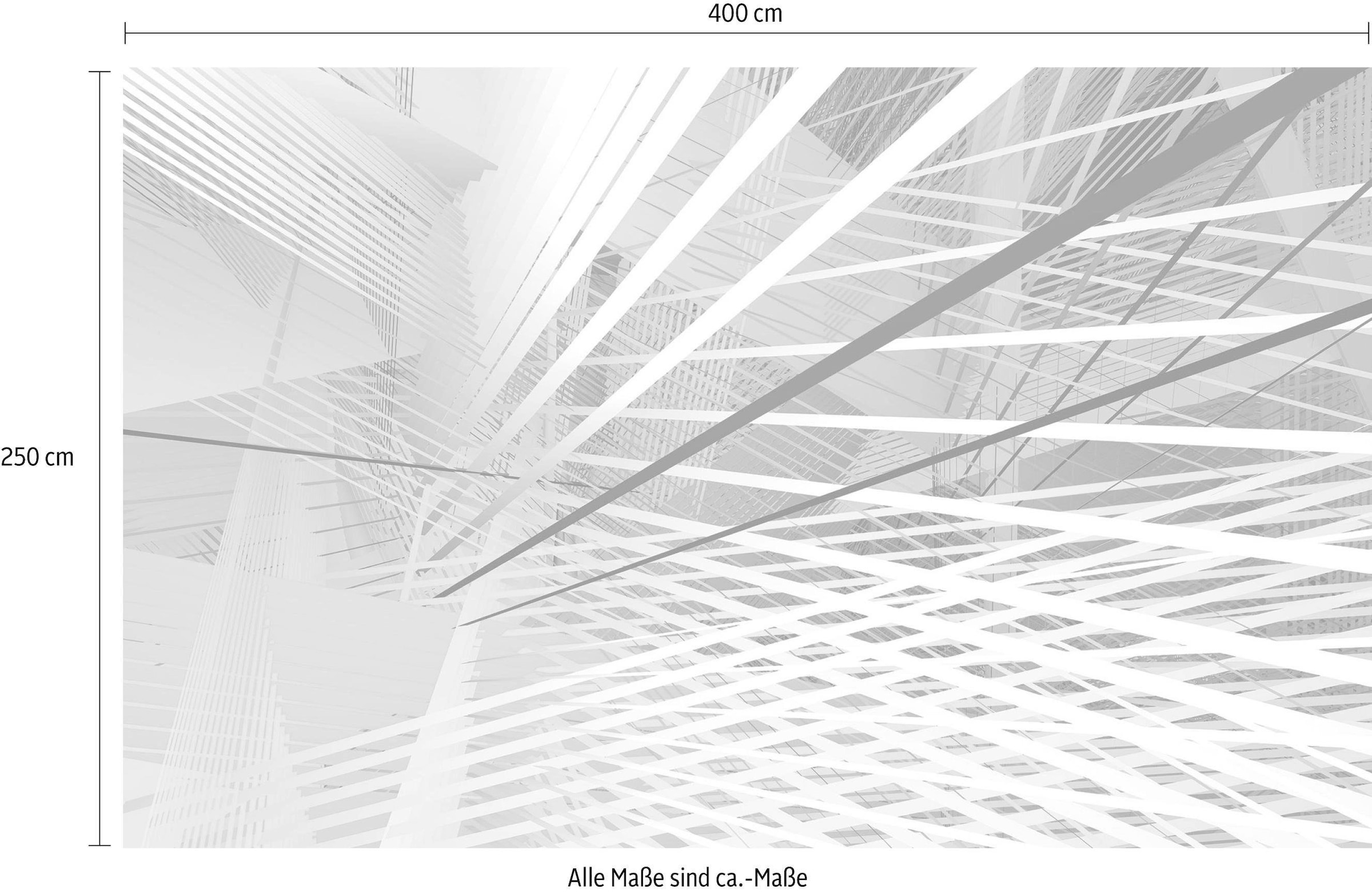 Komar Vliestapete »Digitaldruck Vlies - Space Grid Spring - Grösse 400 x 250 cm«, bedruckt, Wohnzimmer, Schlafzimmer