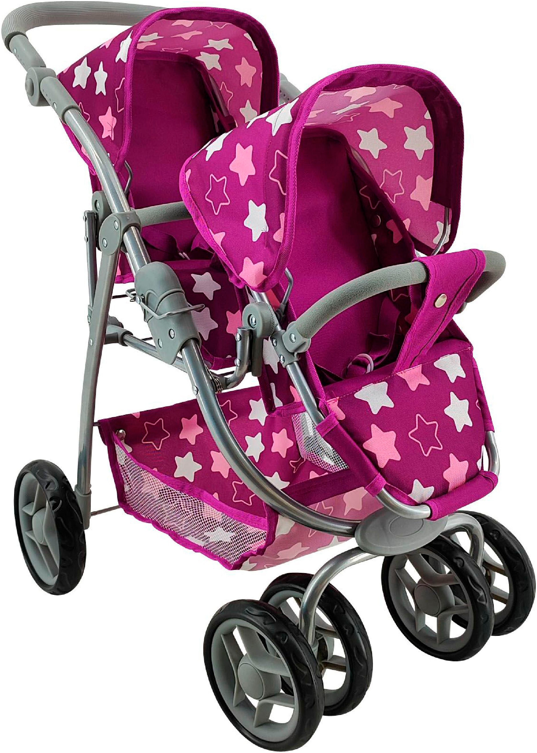 Knorrtoys® Puppen-Zwillingsbuggy »Milo«