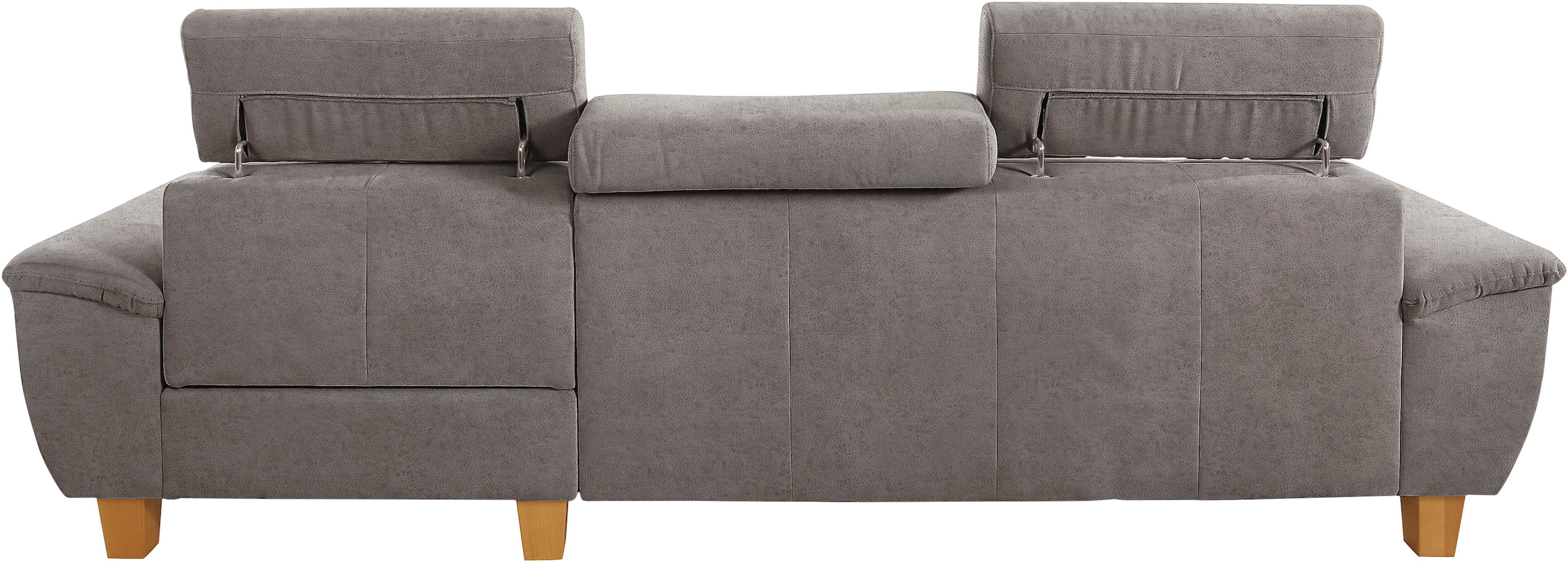 exxpo - sofa fashion Ecksofa »Enya, L-Form«, Kopfteilverstellung, wahlweise mit Bettfunktion und Bettkasten