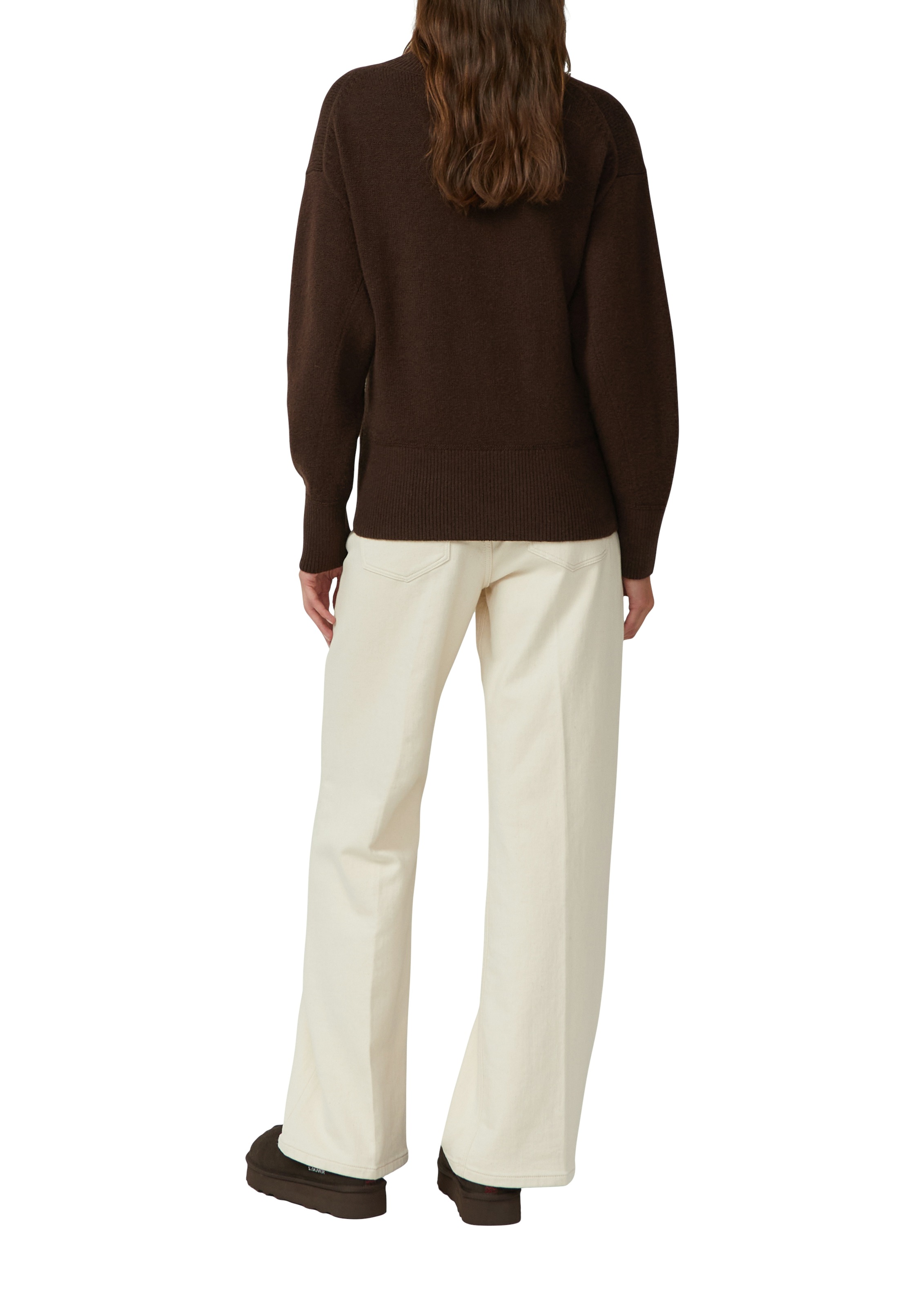 s.Oliver Pull en tricot mit Rippbündchen