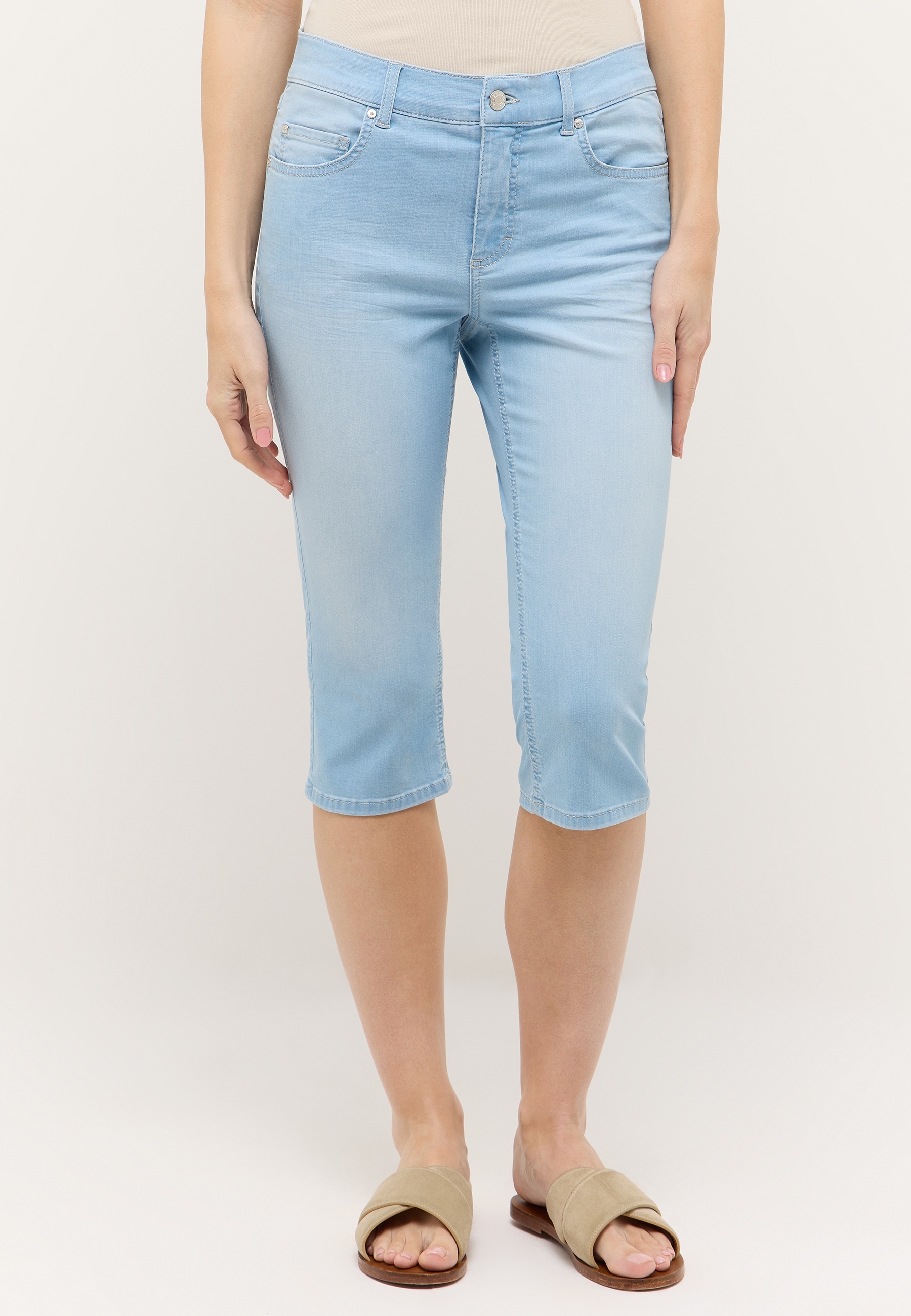 Image of ANGELS 5-Pocket-Jeans "ANACAPRI" in Capri-Länge, Slim Fit mit Stretch