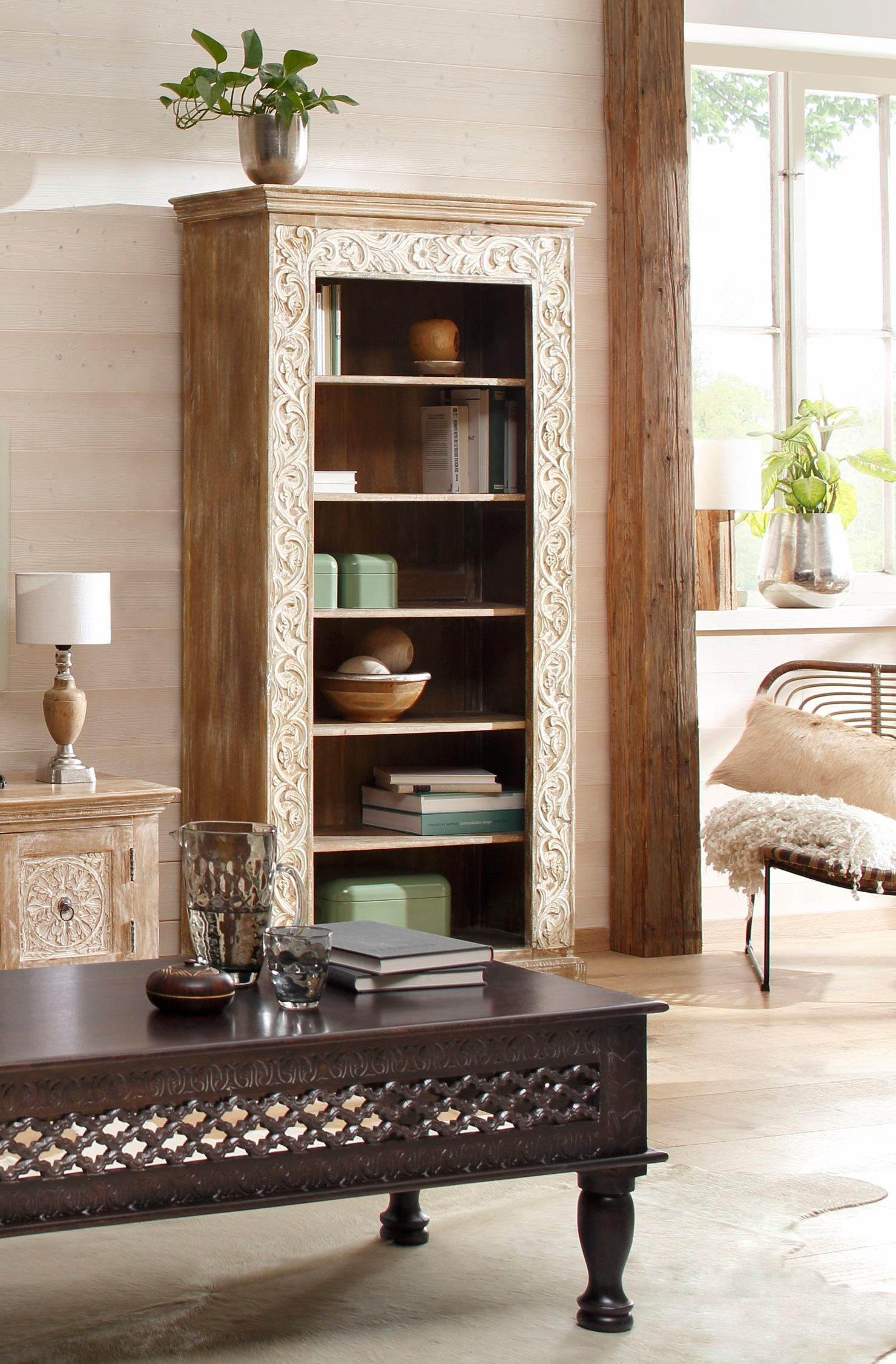 Image of Home affaire Standregal »Malati«, mit dekorativen Fräsungen, Höhe 180 cm bei Ackermann Versand Schweiz