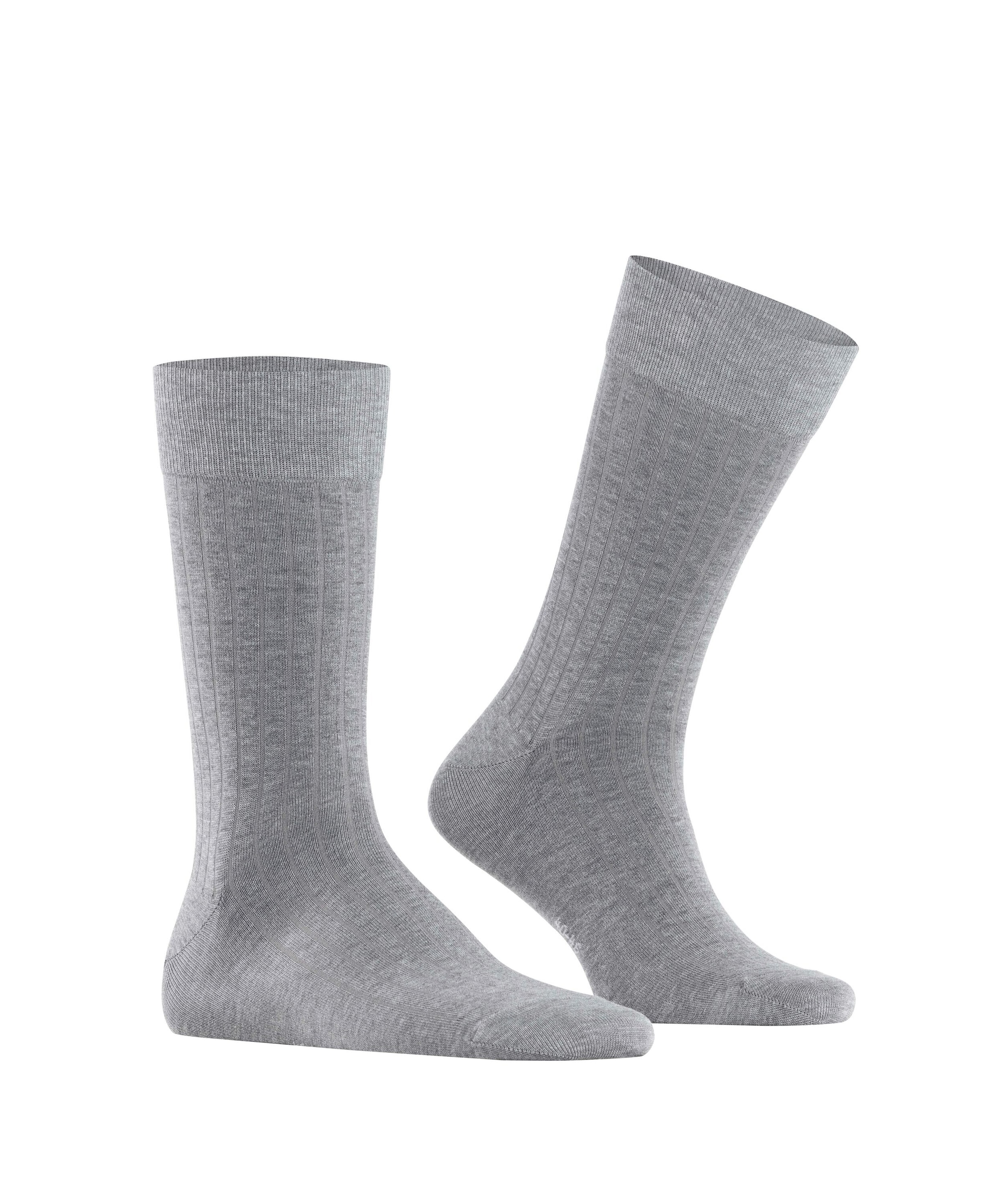 Burlington Socken »Duke Street« Einheitsgrösse 40-46, Rippenstruktur, Cotton-Mix