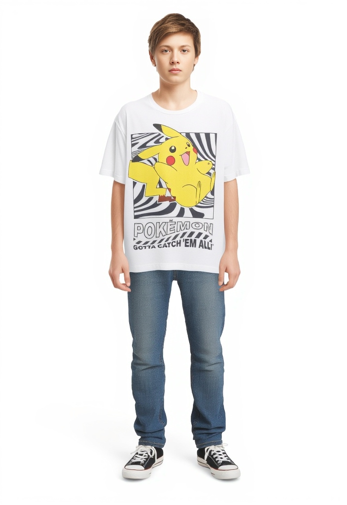 Image of Name It T-Shirt "NKMJAMISH POKEMON NREG SS TOP NOOS SKY"