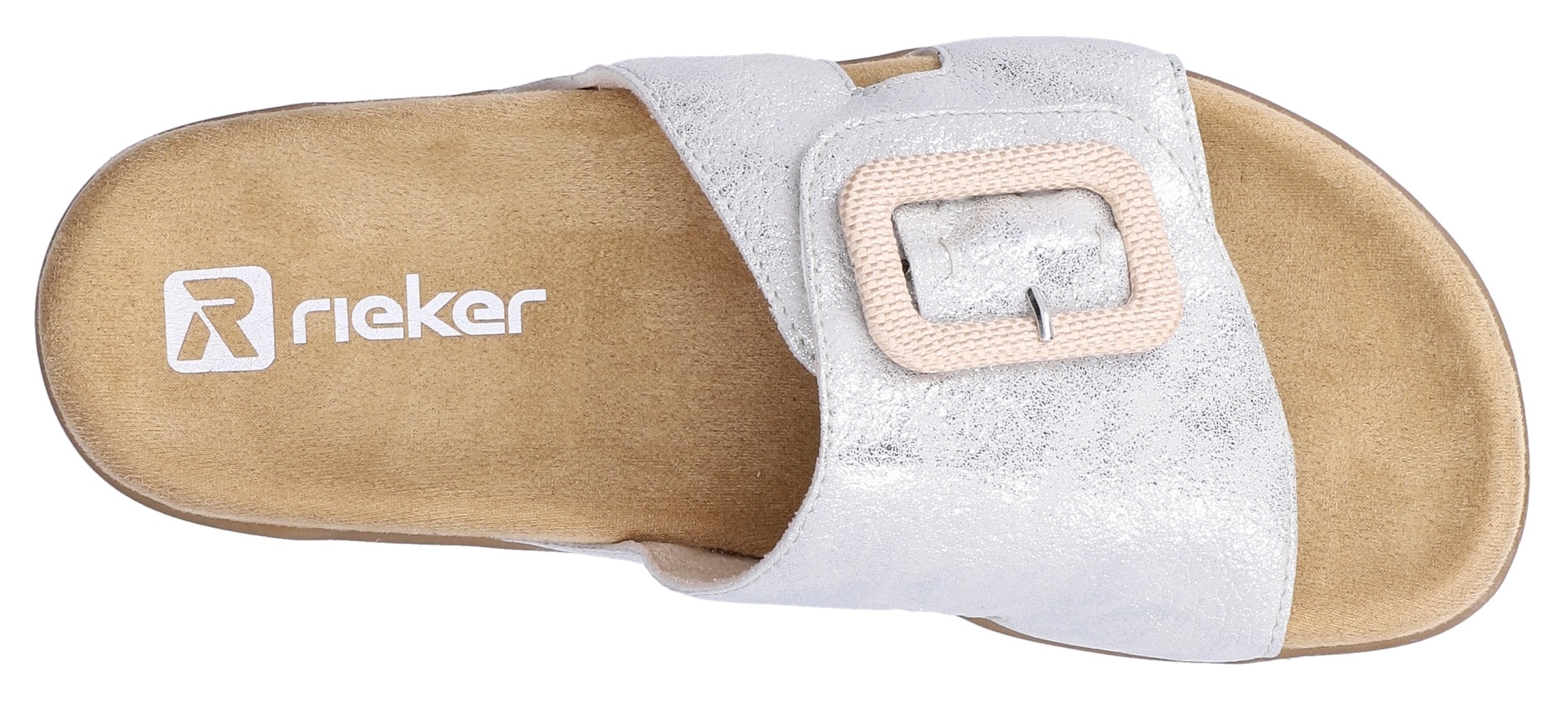 Rieker Pantolette  chaussure d'été, chausson, chaussure de plage avec bride velcro