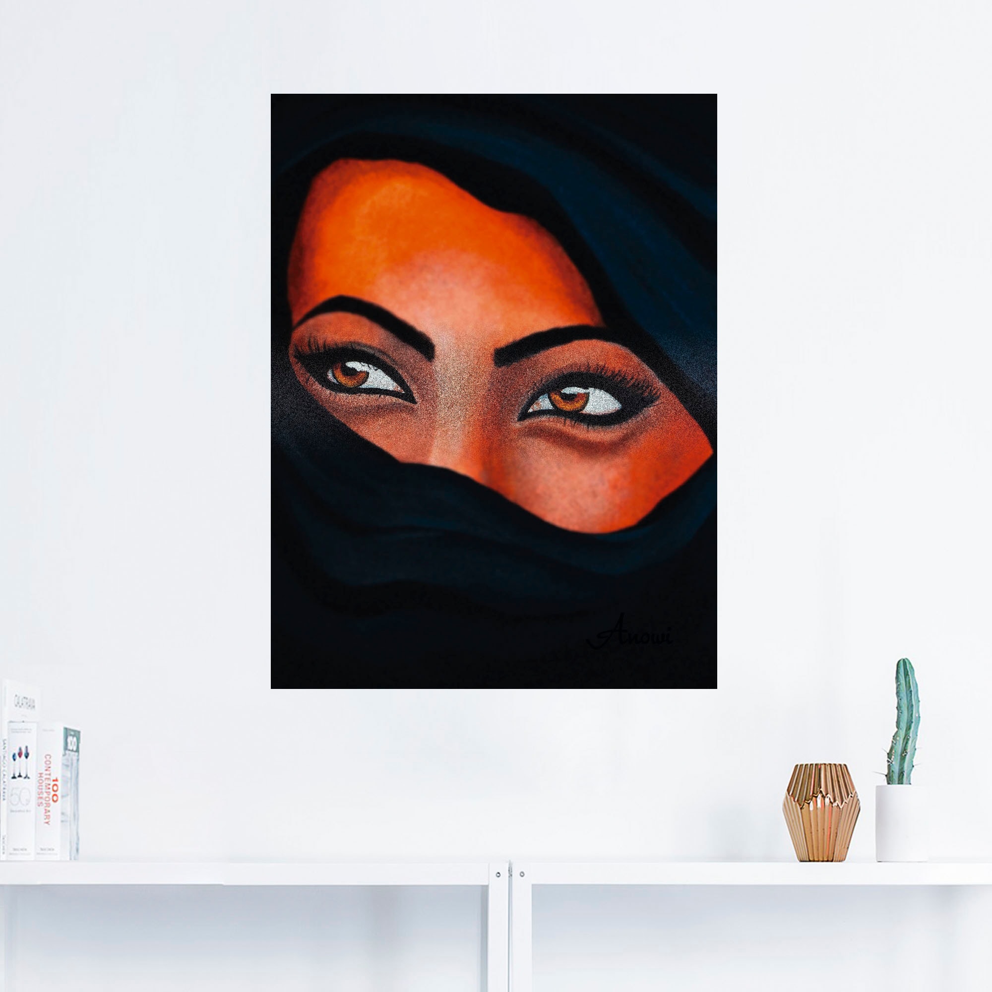 deiner »Tuareg Poster - Artland Sand Leinwandbild, als Wandbild Der in versch. Haut«, St.), auf Grössen Wandaufkleber (1 Frau, oder kaufen