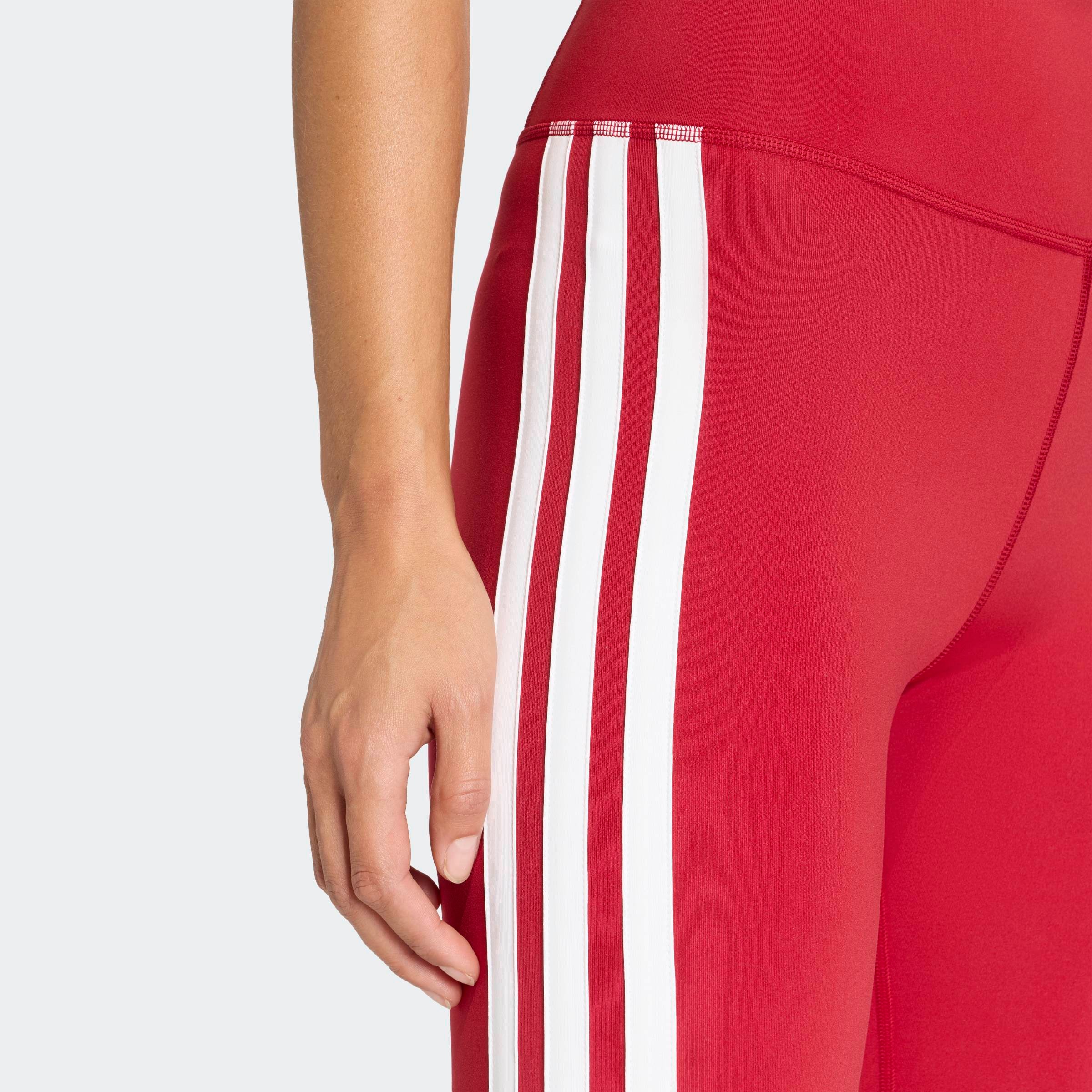 adidas Performance Caleçon d'entraînement »OPTIME ESSENTIALS 3-STREIFEN 7/8-LEGGINGS«