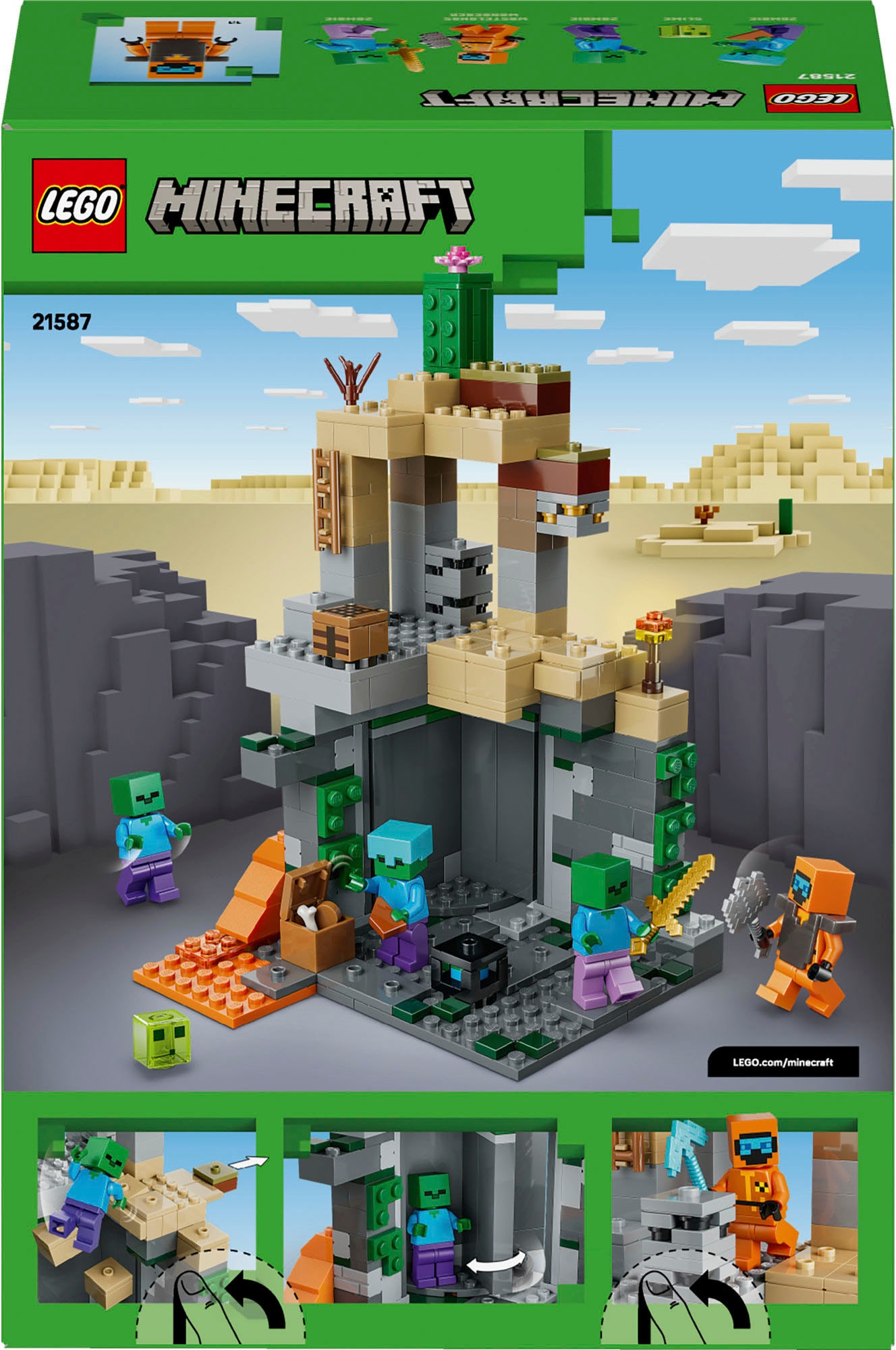LEGO® Pions de construction »Zombieverlies (21587), LEGO Minecraft« Made in Europe