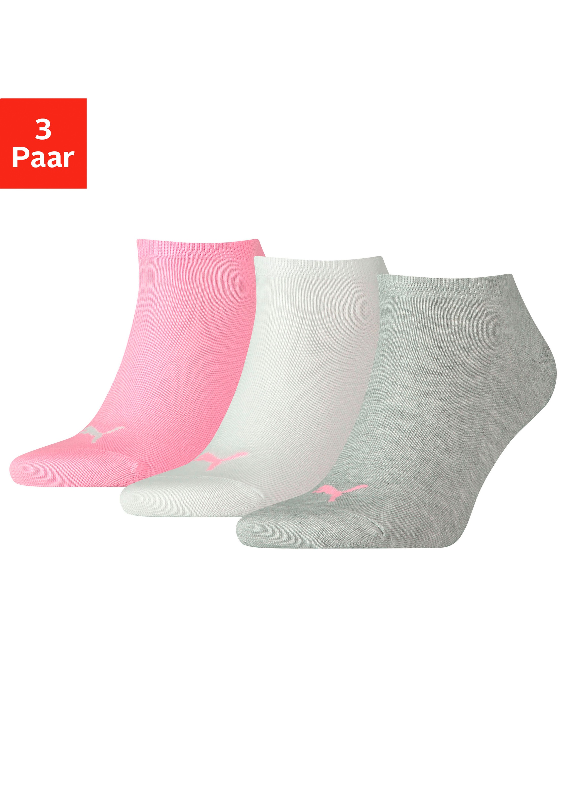 Image of PUMA Sneakersocken, (3 Paar), in klassischer Form bei Ackermann Versand Schweiz