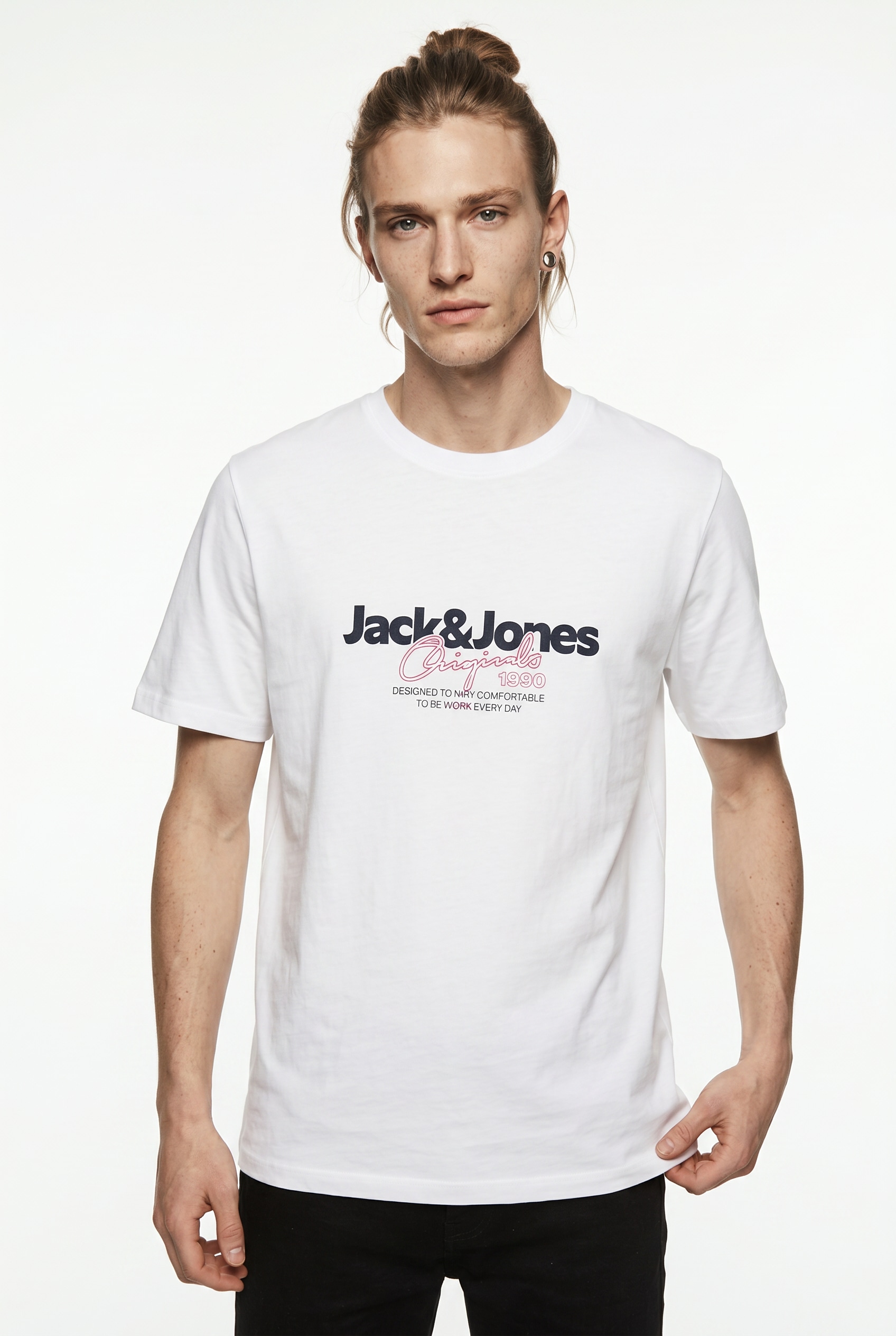 Image of Jack & Jones T-Shirt "JORCASSIS TEE SS CREW NECK FST" mit Logo Schriftzug
