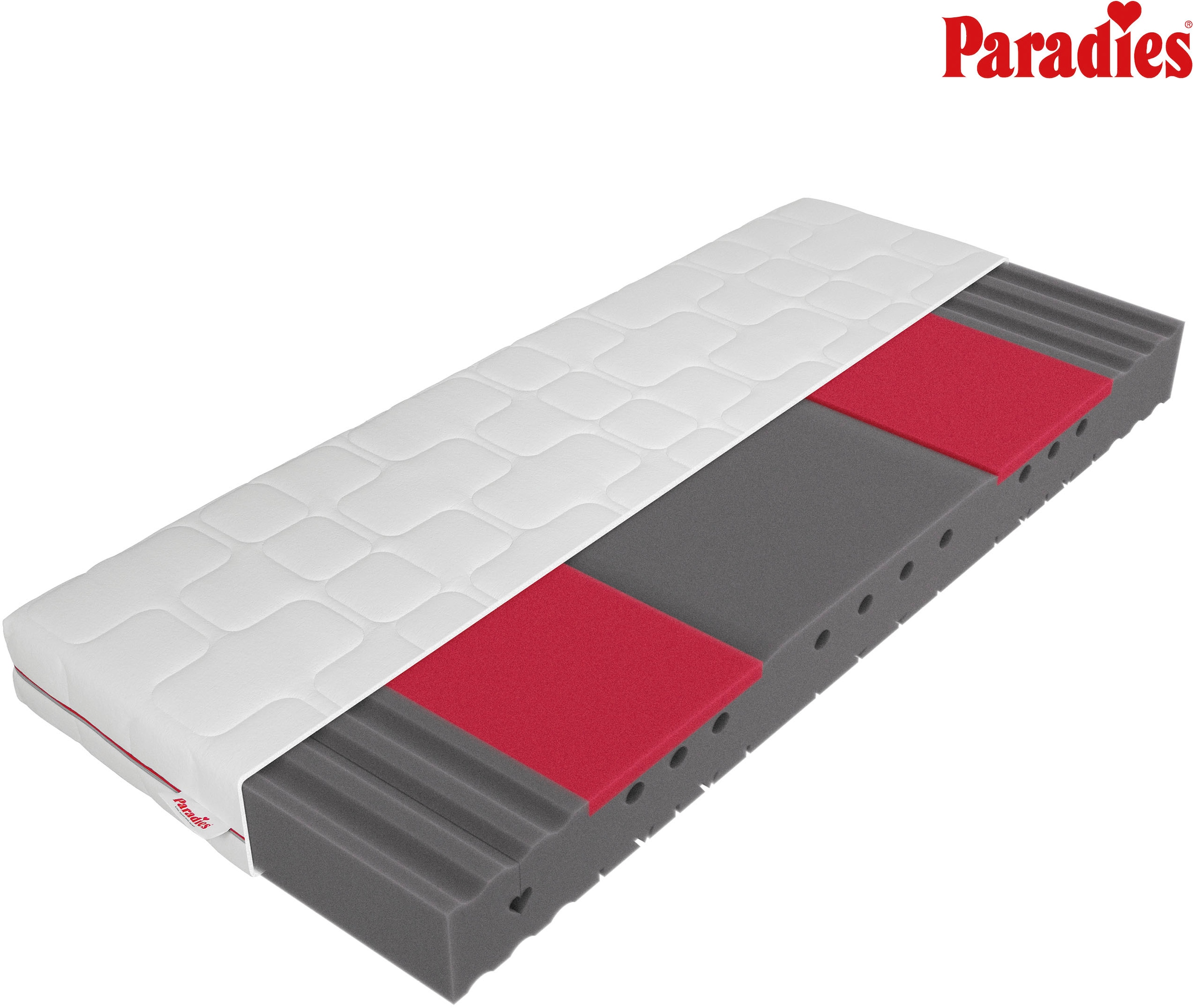Image of Paradies Kaltschaummatratze "Neuheit: Paradies Varioduo 7-Zonen-Kaltschaummatratze" 18 cm hoch Raumgewicht: 35 kg/m³ 1 Stk. tlg. Zwei Härtegrade in einer Matratze – für individuellen Schlafkomfort