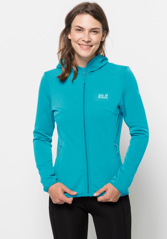 Jack Wolfskin Kapuzenfleecejacke »TURBULENCE FLEECE W«, mit Kapuze kaufen