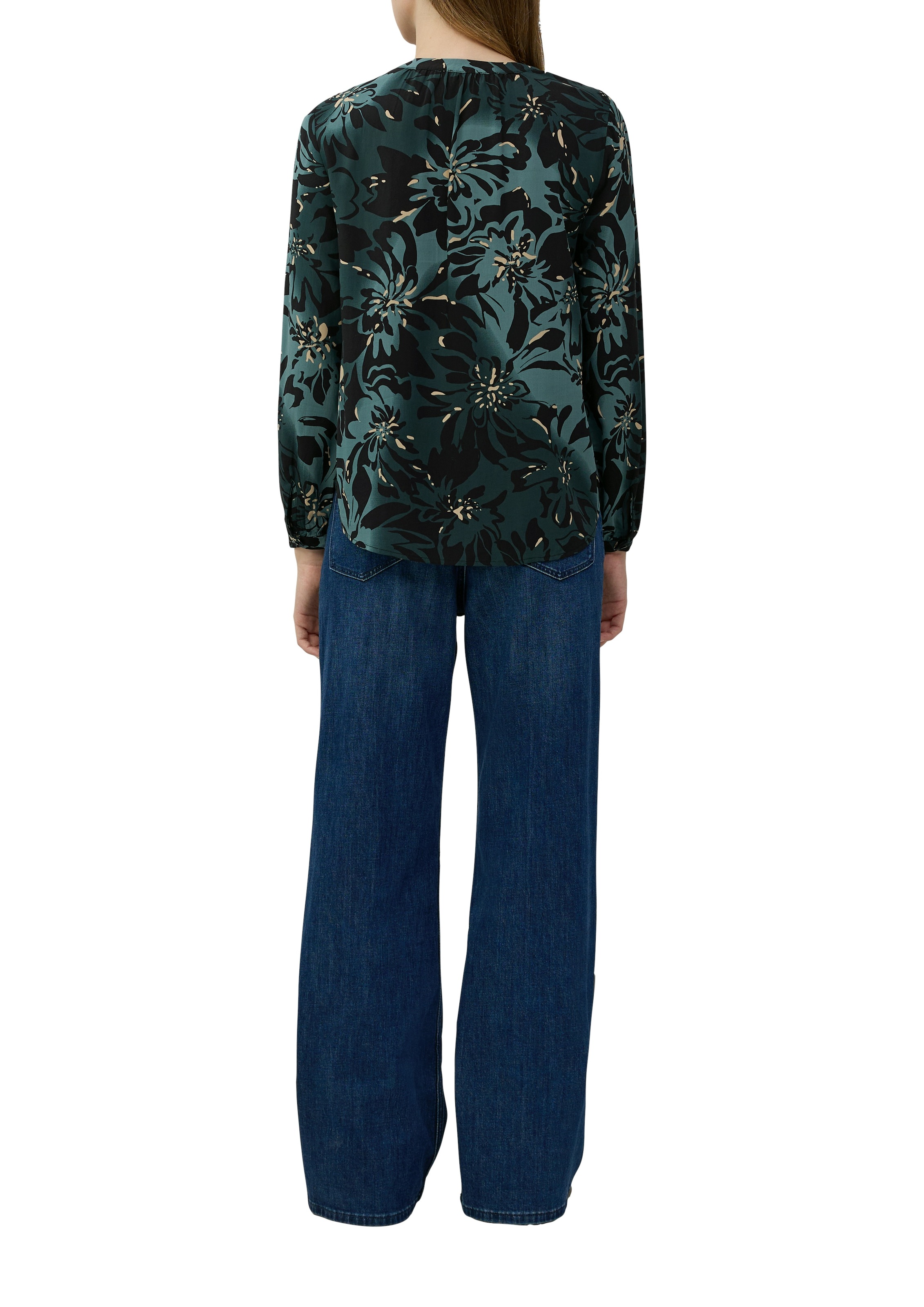 s.Oliver Klassische Bluse, mit All-Over Print