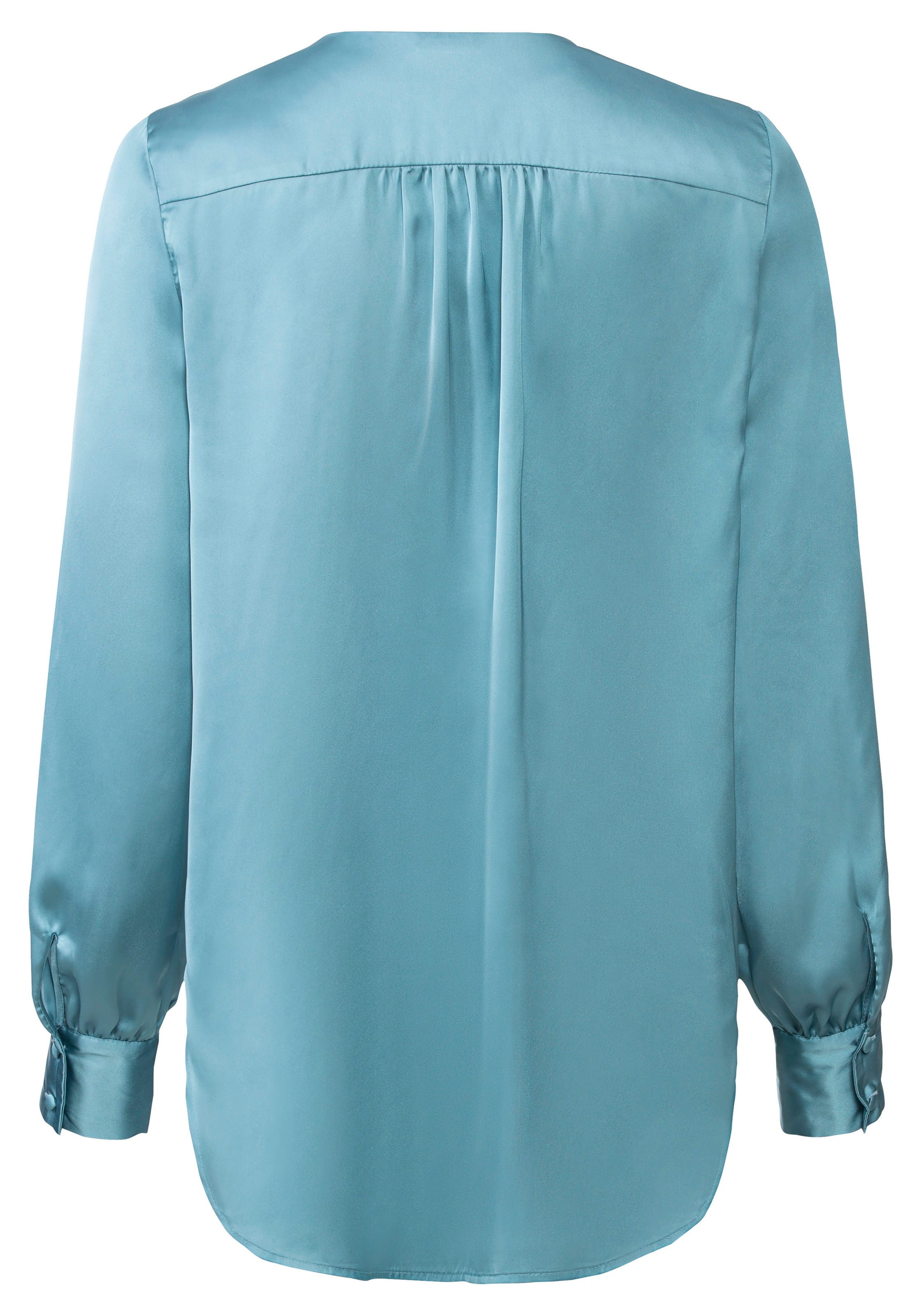 LASCANA Satinbluse, mit V-Ausschnitt